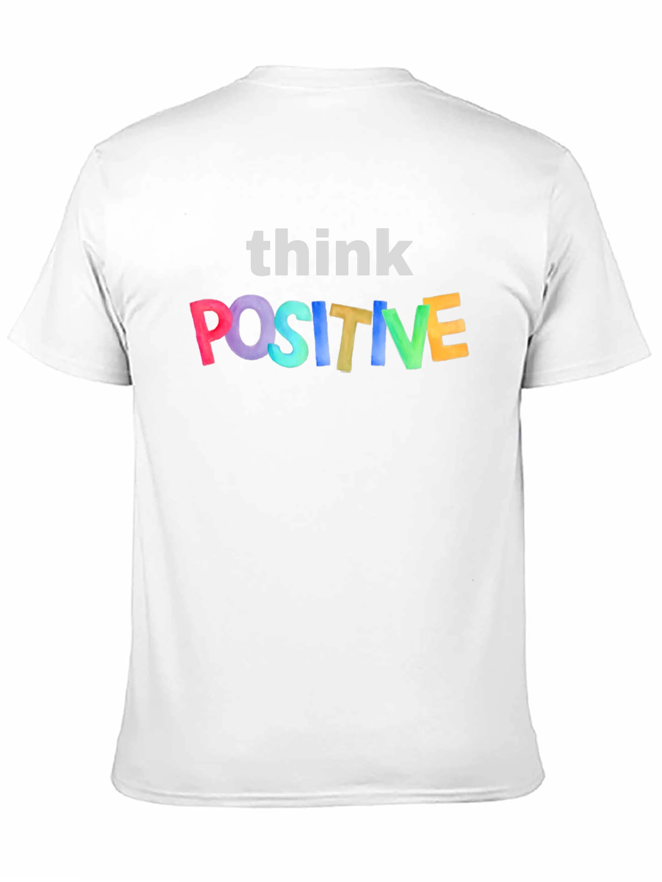 Think Positive Graphic Tee - Black Unisex T-Shirt