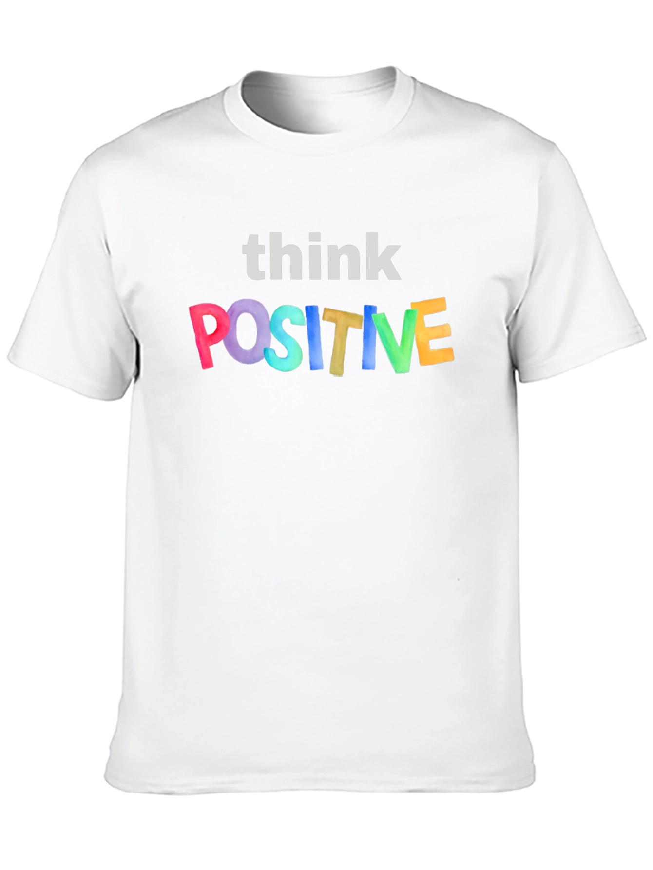 Think Positive Graphic Tee - Black Unisex T-Shirt