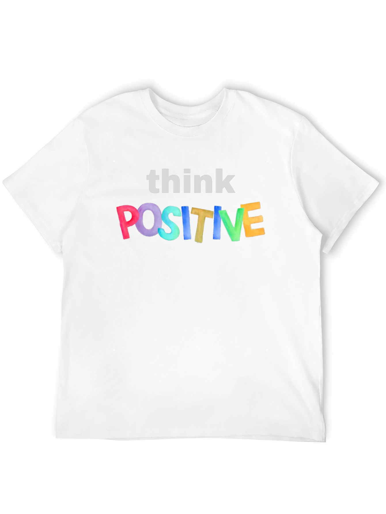 Think Positive Graphic Tee - Black Unisex T-Shirt