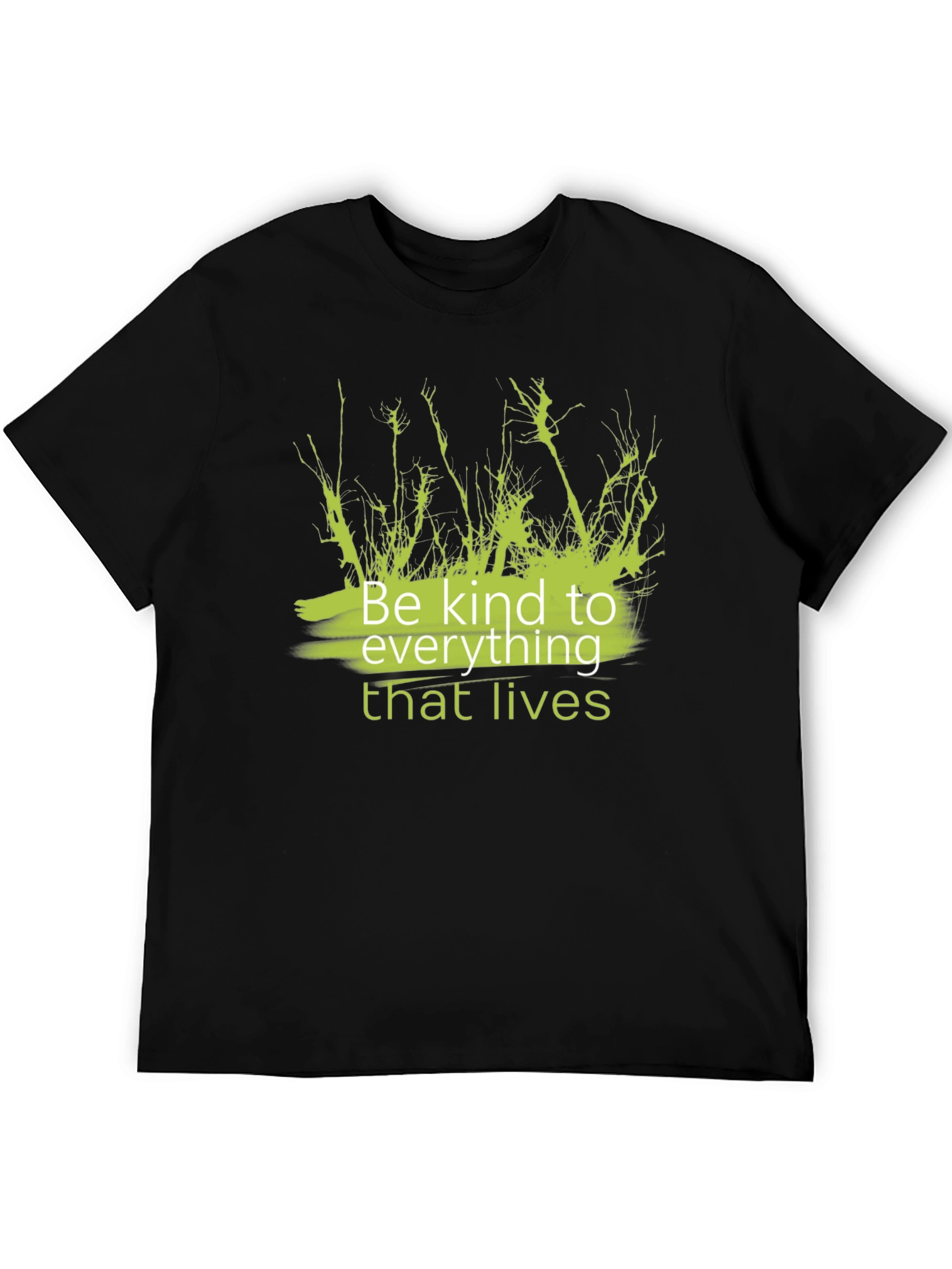 Kindness T-Shirt - Black Tee with Green Graphic