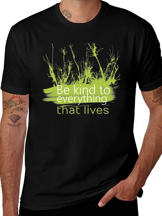 Kindness T-Shirt - Black Tee with Green Graphic