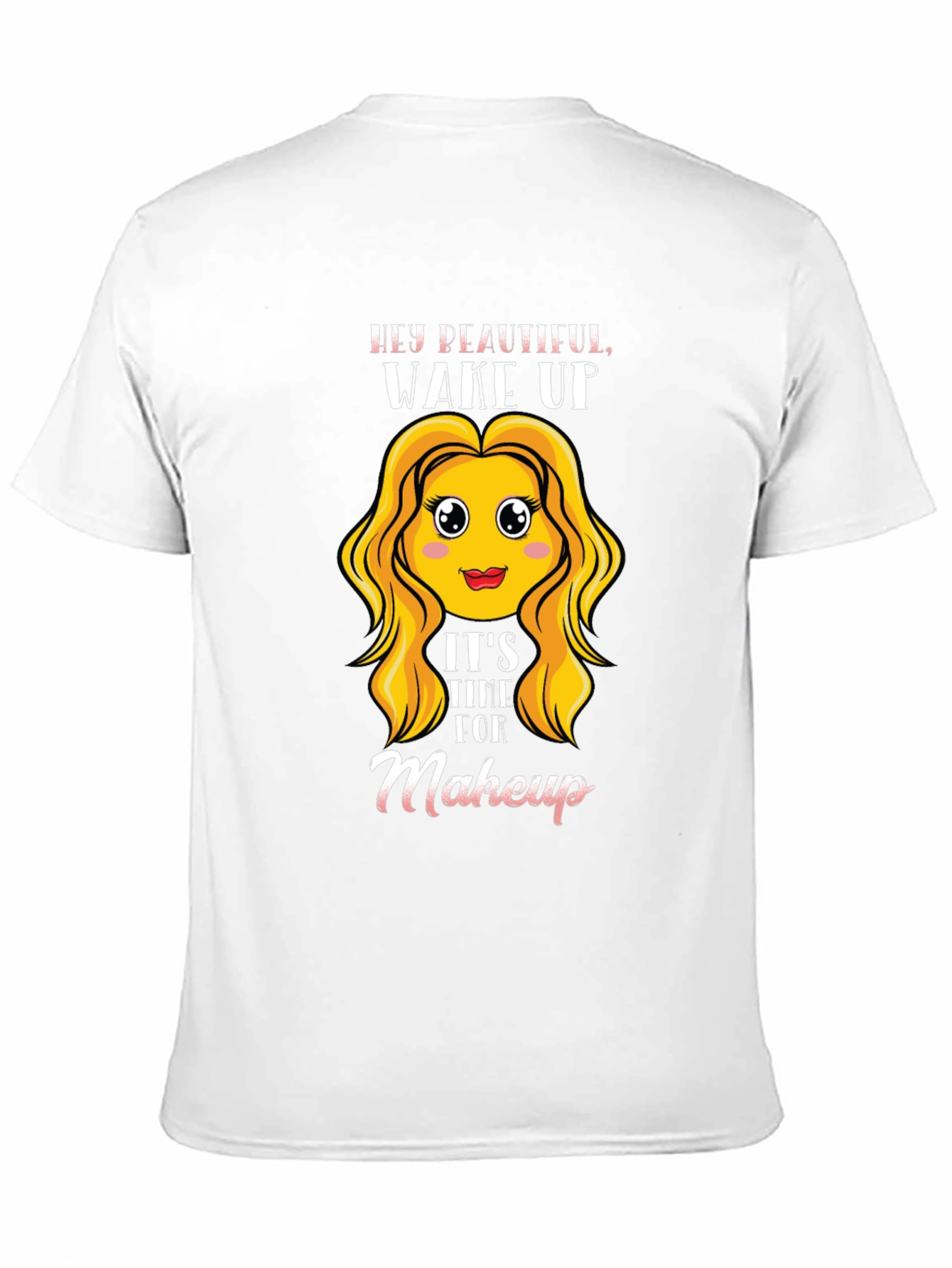 Wake Up Makeup Time! Black T-Shirt