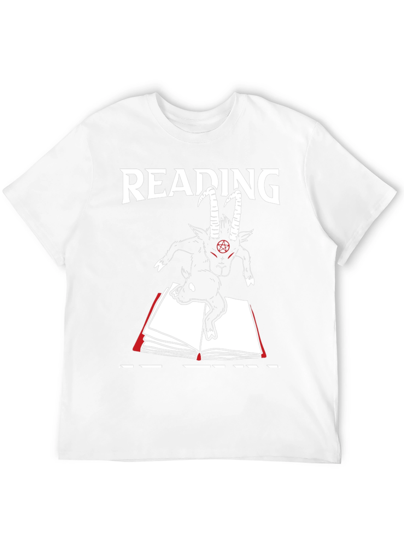Reading Goat T-Shirt - Dark Humor Tee