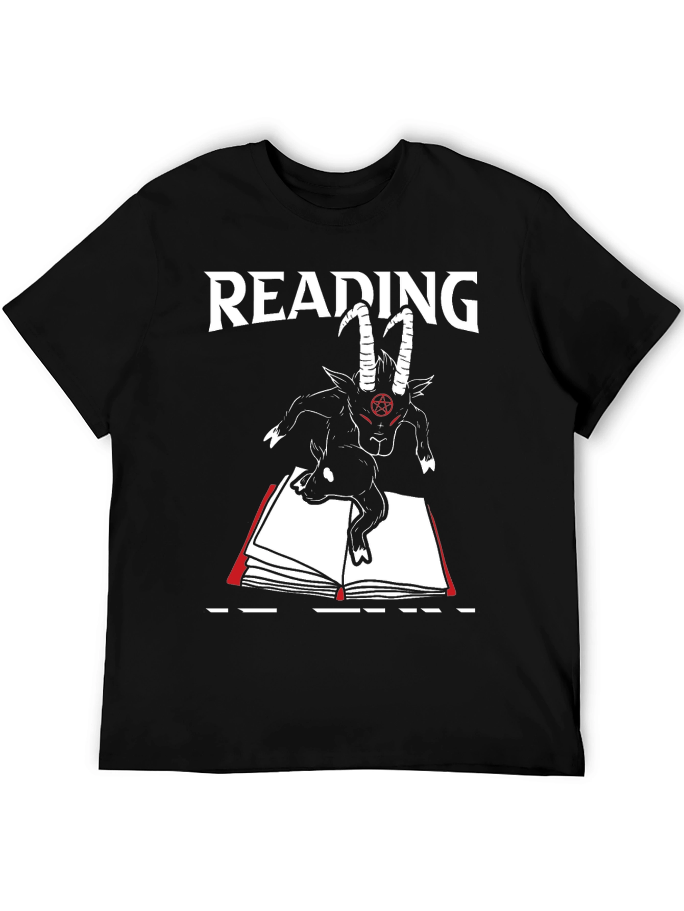 Reading Goat T-Shirt - Dark Humor Tee