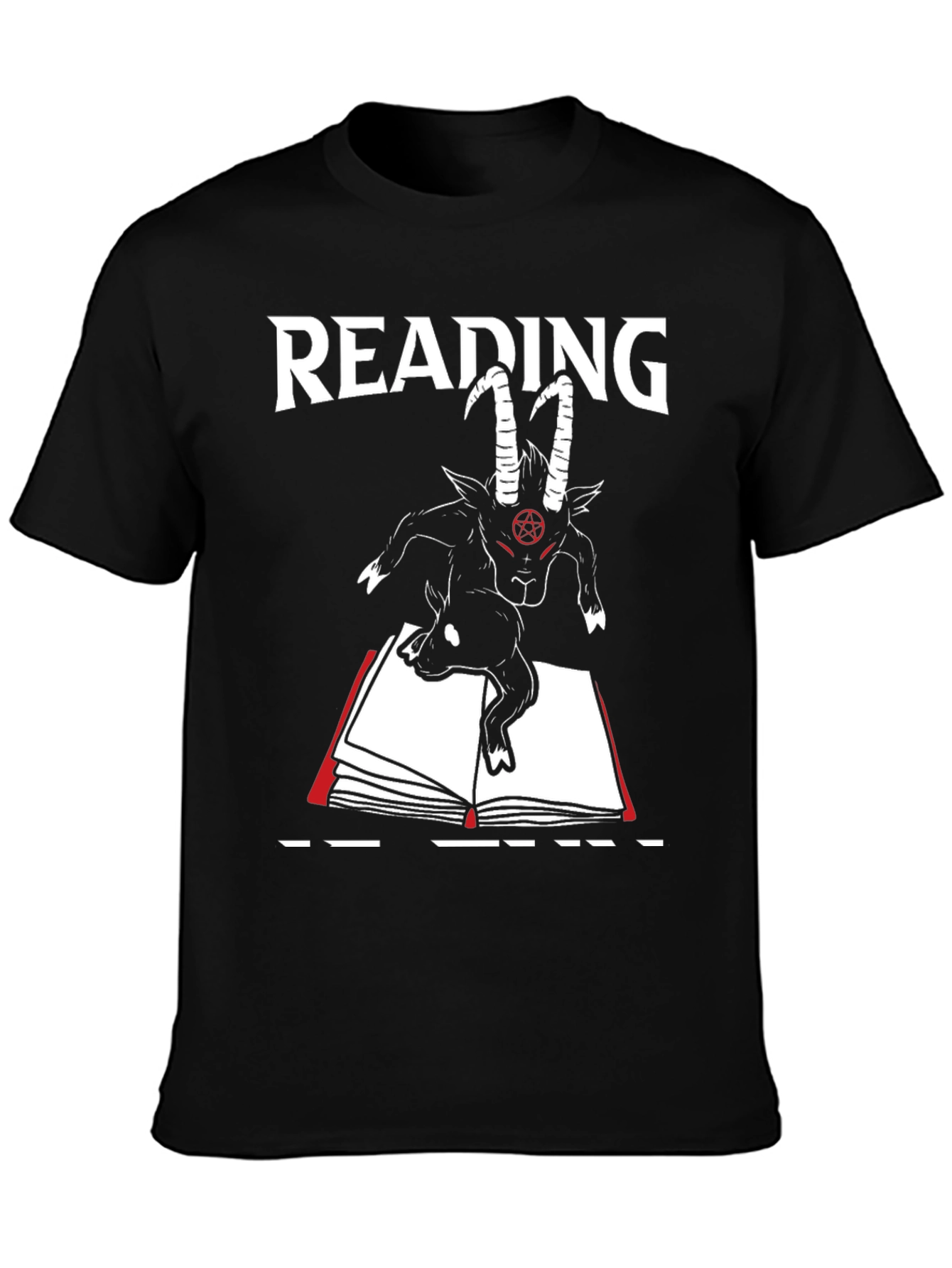 Reading Goat T-Shirt - Dark Humor Tee