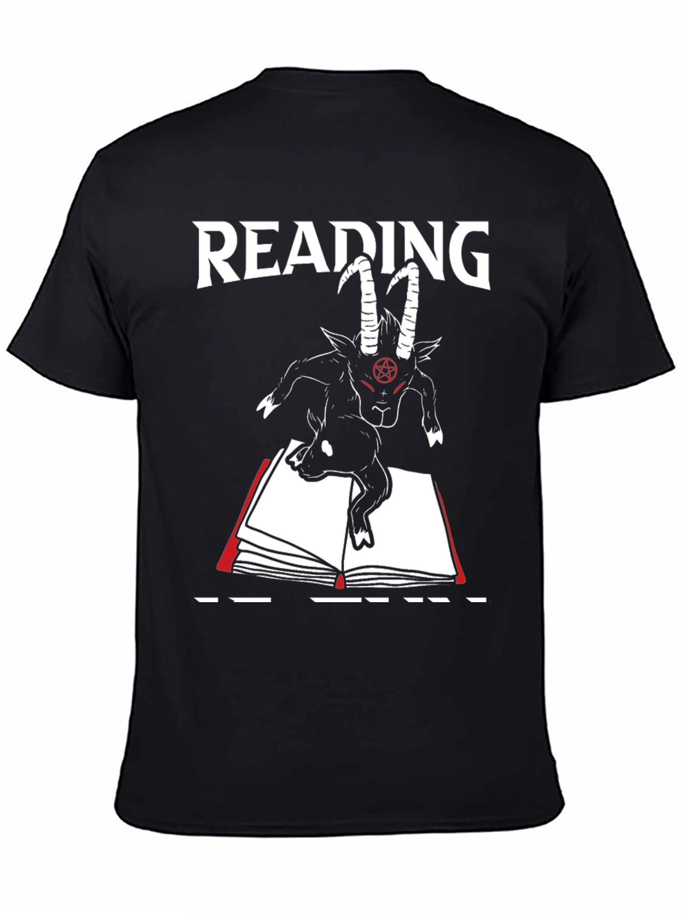 Reading Goat T-Shirt - Dark Humor Tee