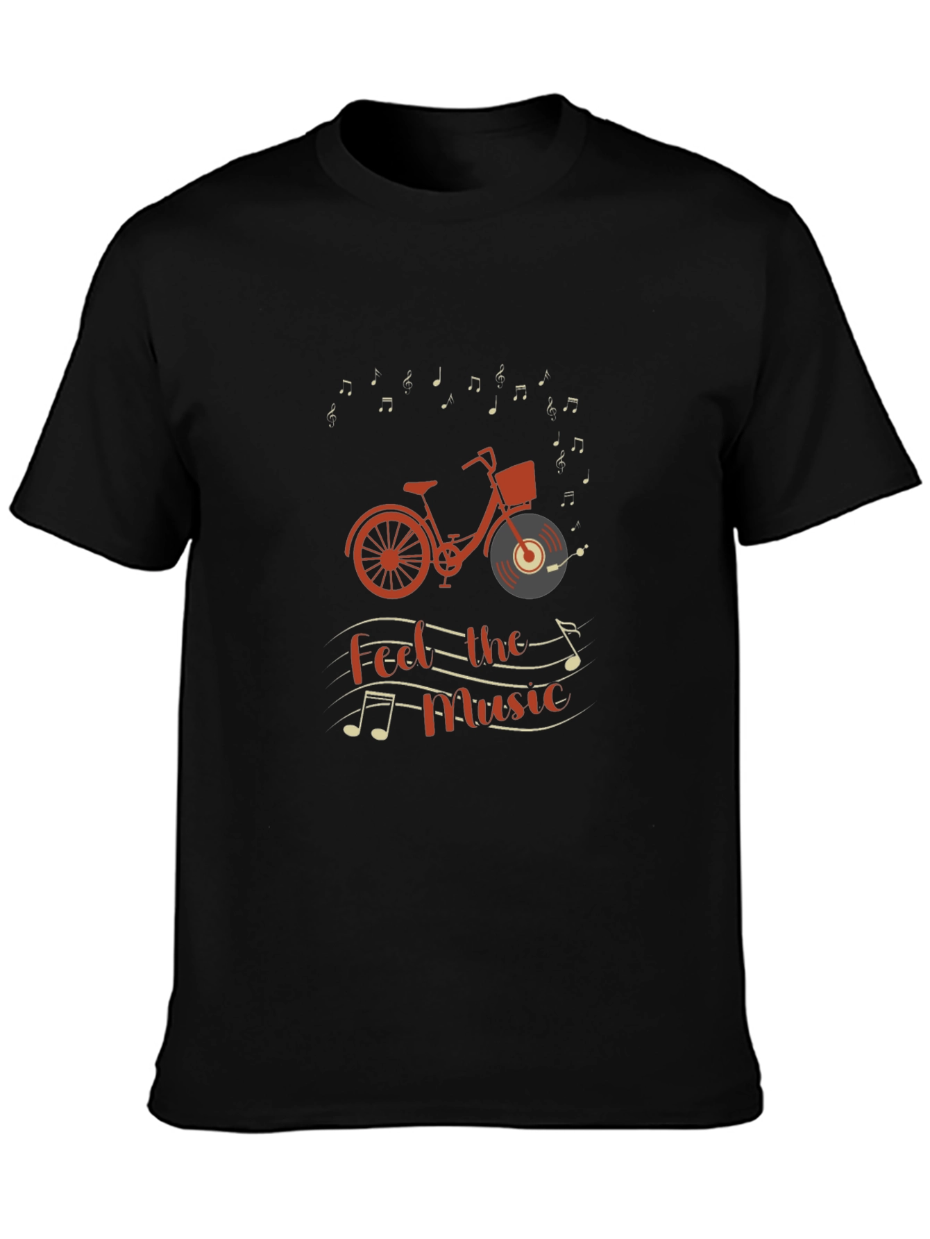 Music Lover Bicycle Graphic Tee
