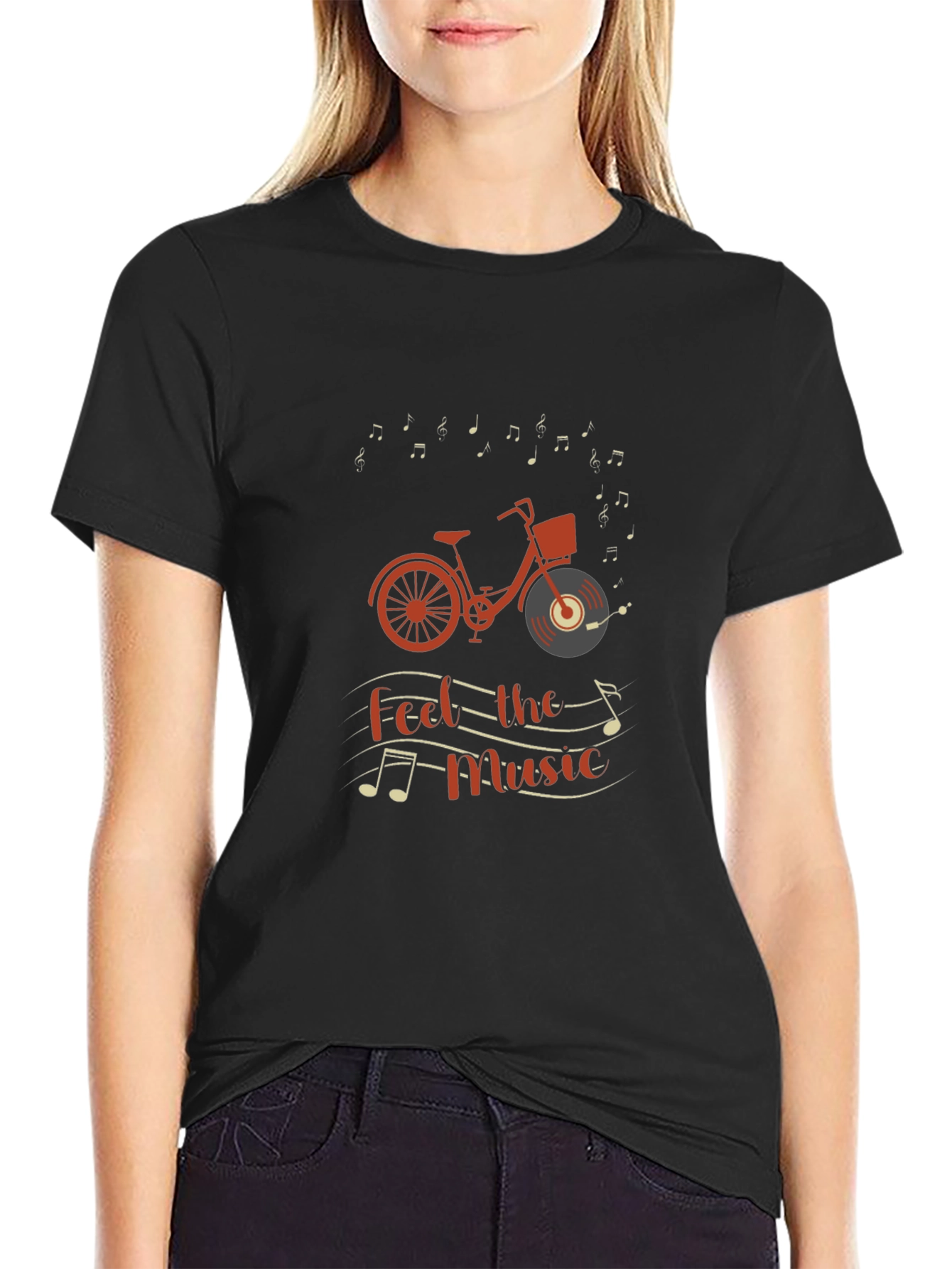 Music Lover Bicycle Graphic Tee