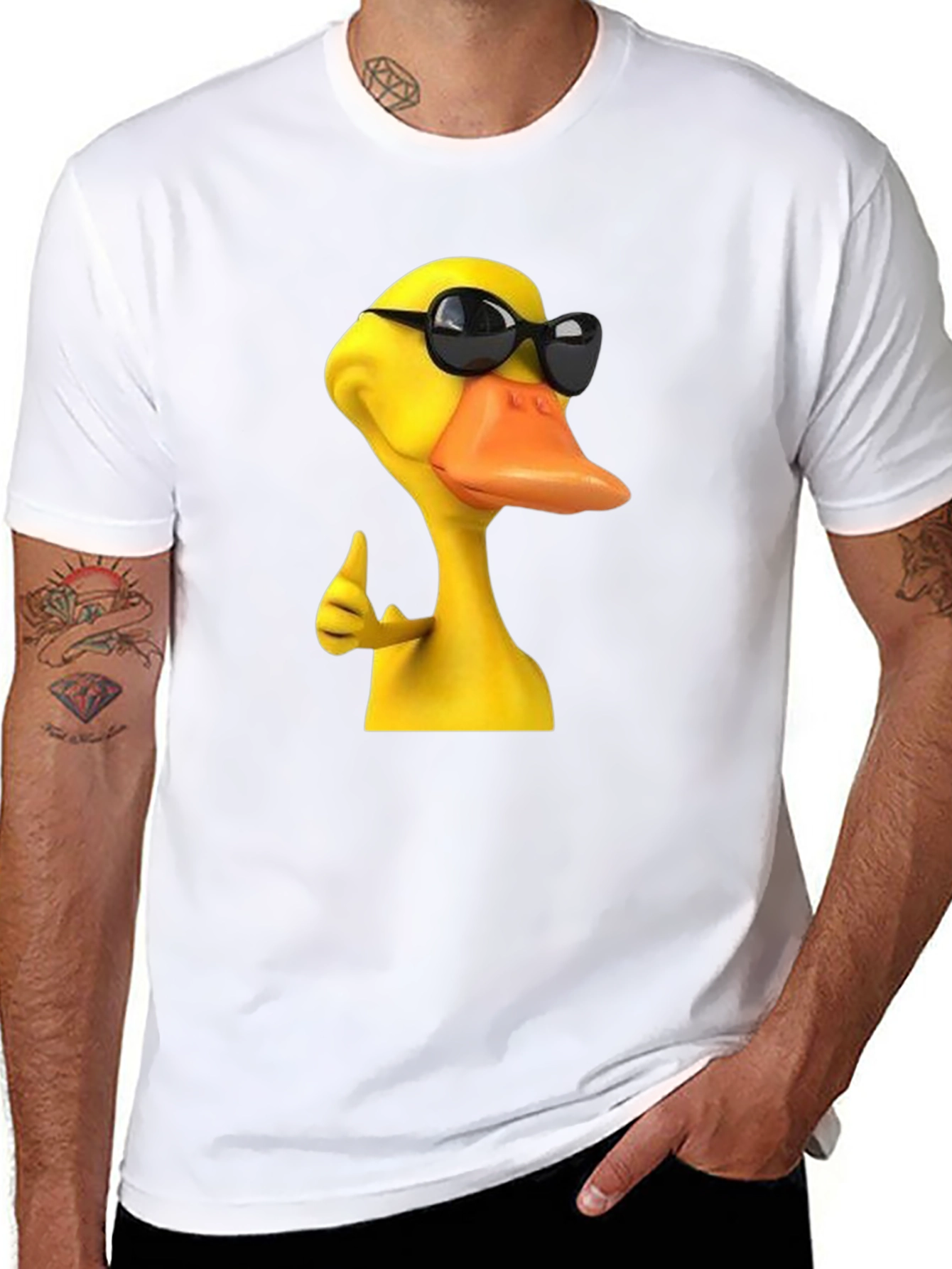 Cool Duck Graphic T-Shirt - Mens Black Tee