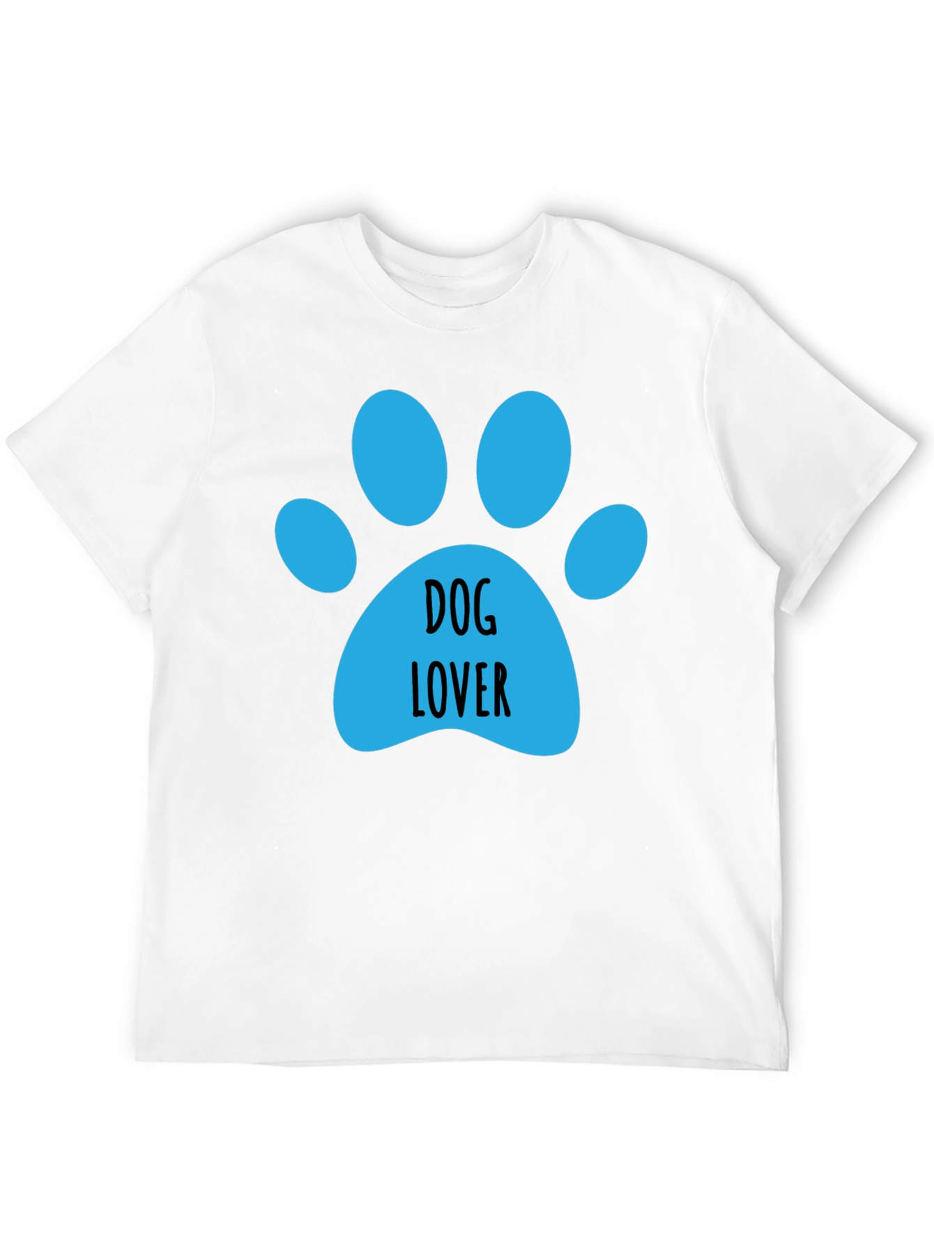 Dog Lover Paw Print Graphic Tee
