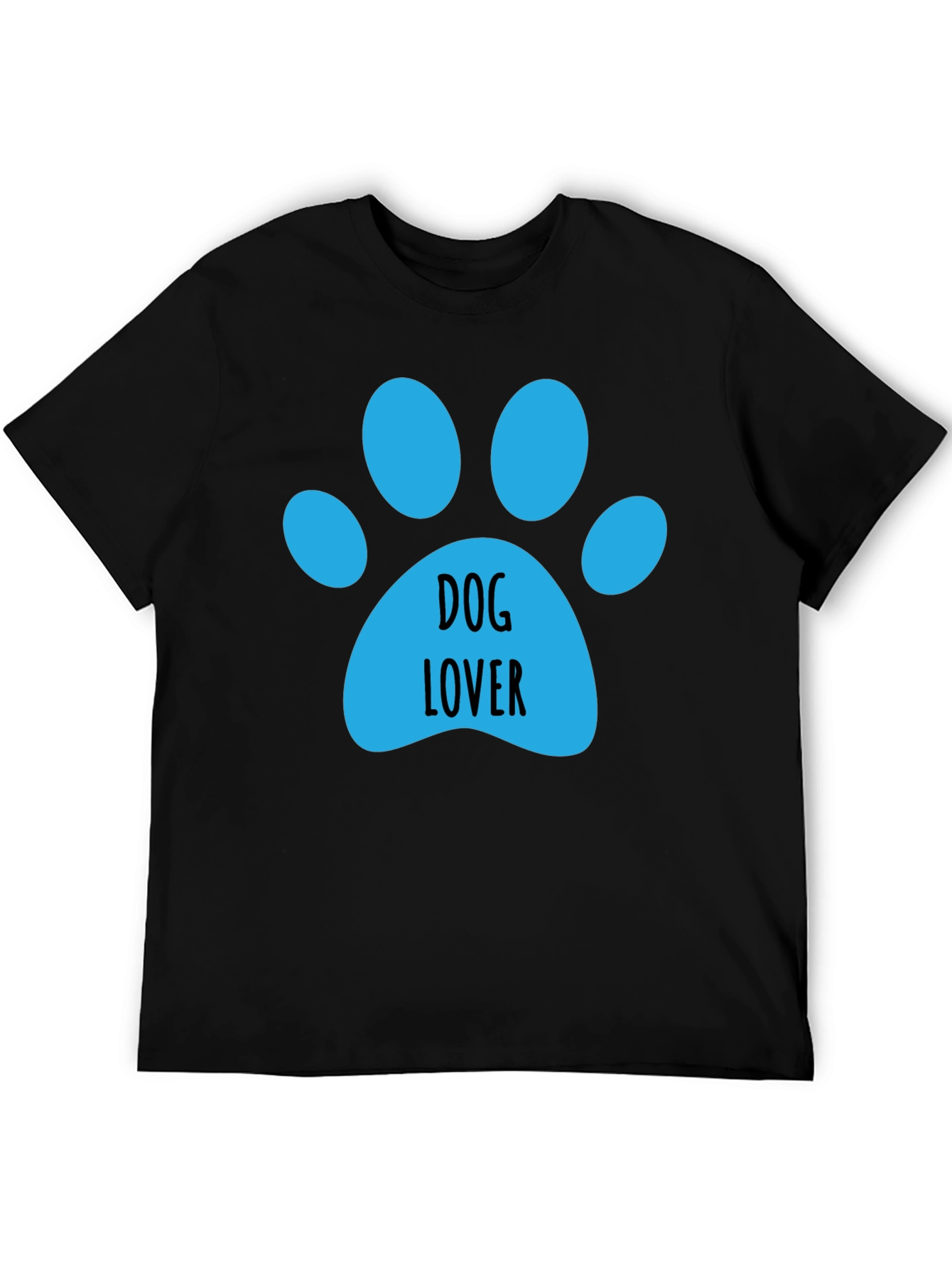 Dog Lover Paw Print Graphic Tee