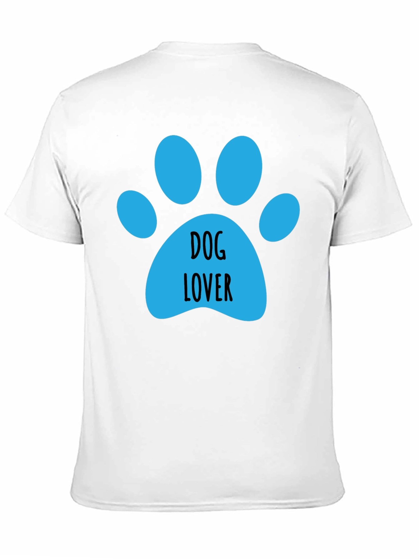 Dog Lover Paw Print Graphic Tee