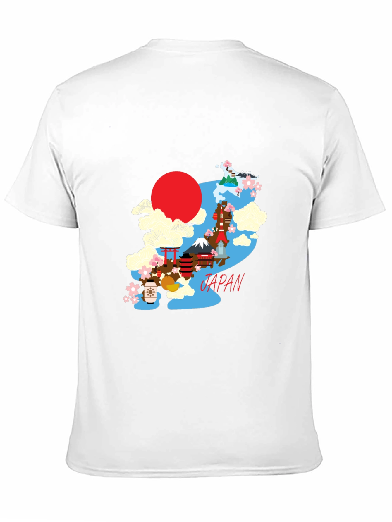 Japan Graphic T-Shirt - Black Crew Neck Tee