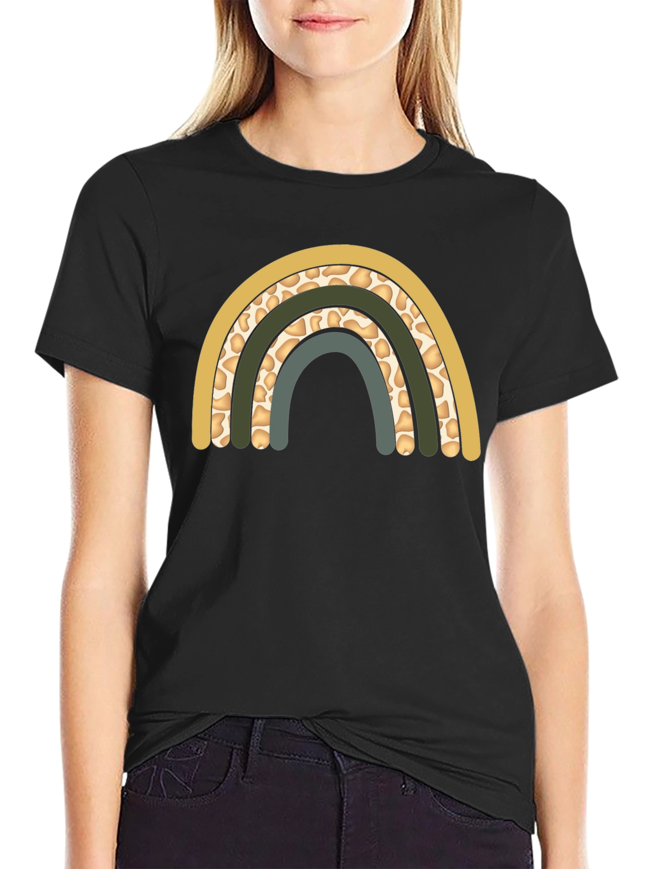 Boho Rainbow Graphic Tee - Stylish & Comfortable