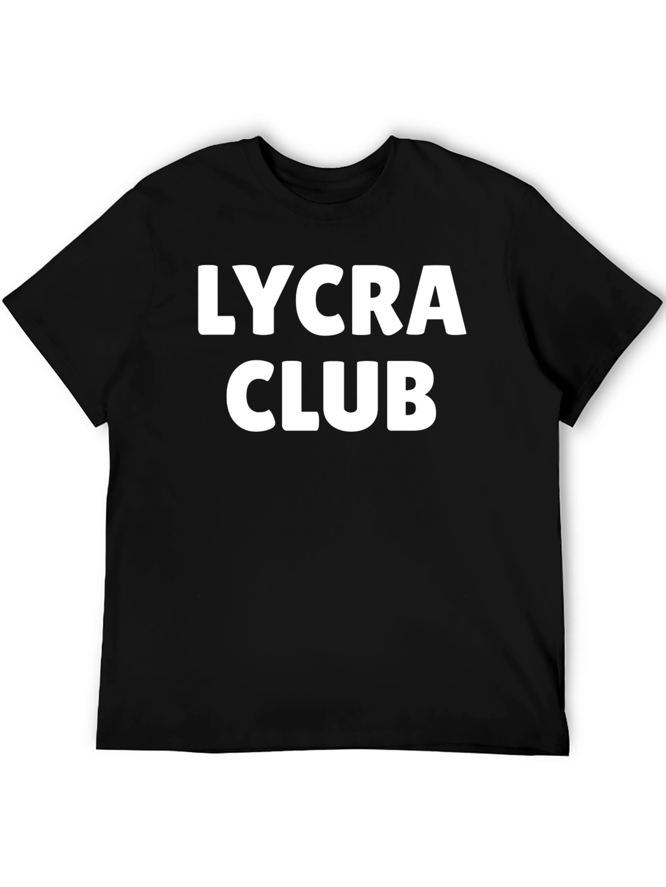 Lycra Club Black T-Shirt - Stylish Comfort