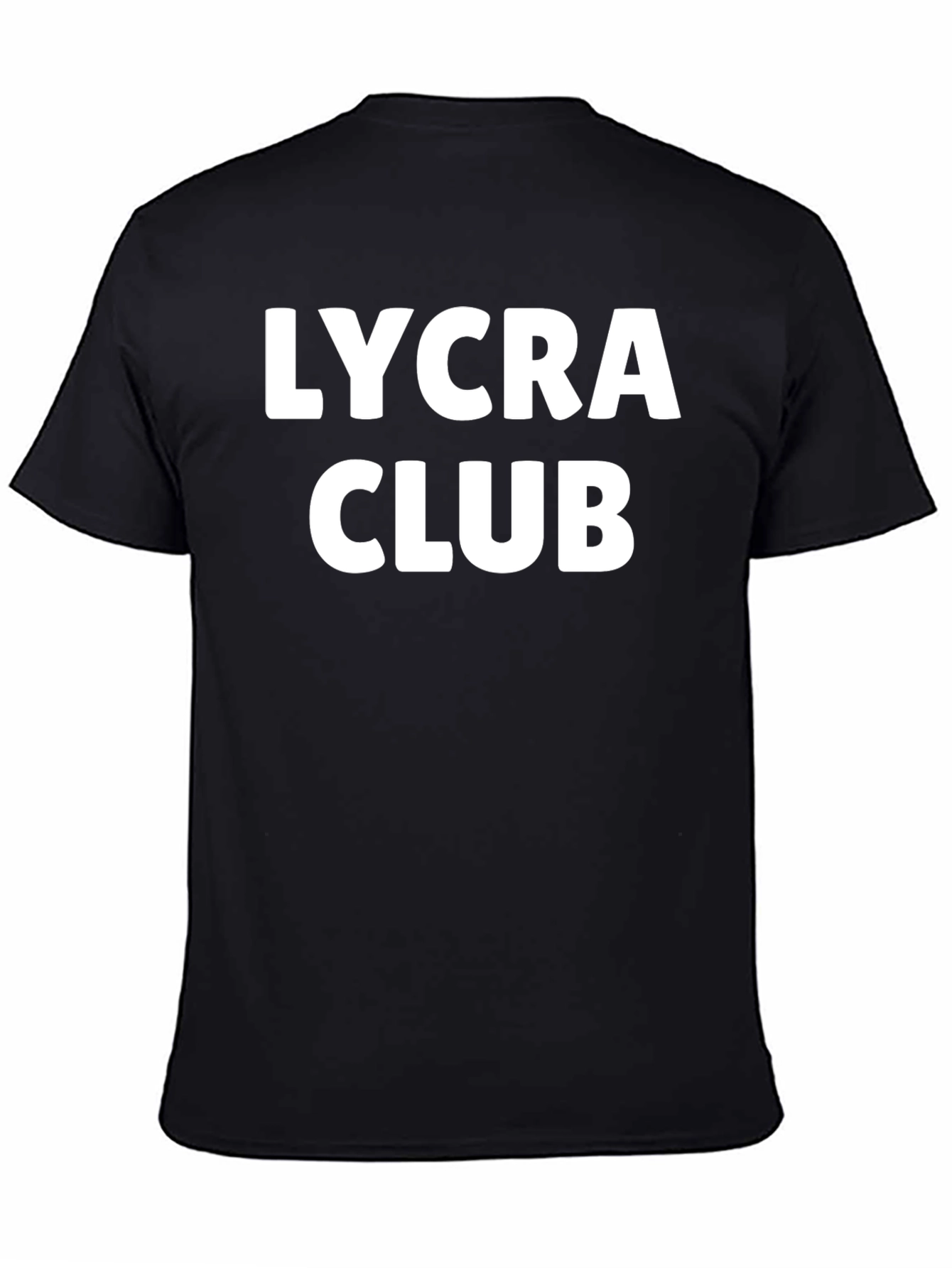 Lycra Club Black T-Shirt - Stylish Comfort