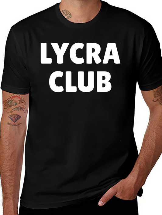 Lycra Club Black T-Shirt - Stylish Comfort