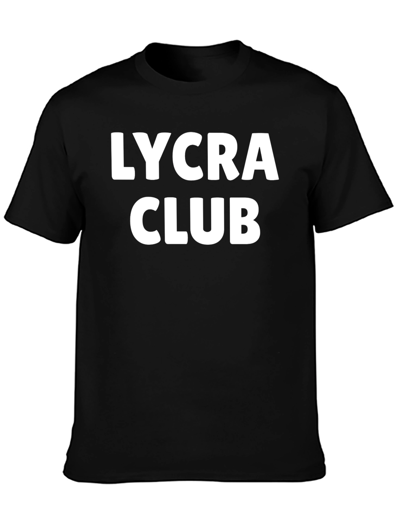 Lycra Club Black T-Shirt - Stylish Comfort
