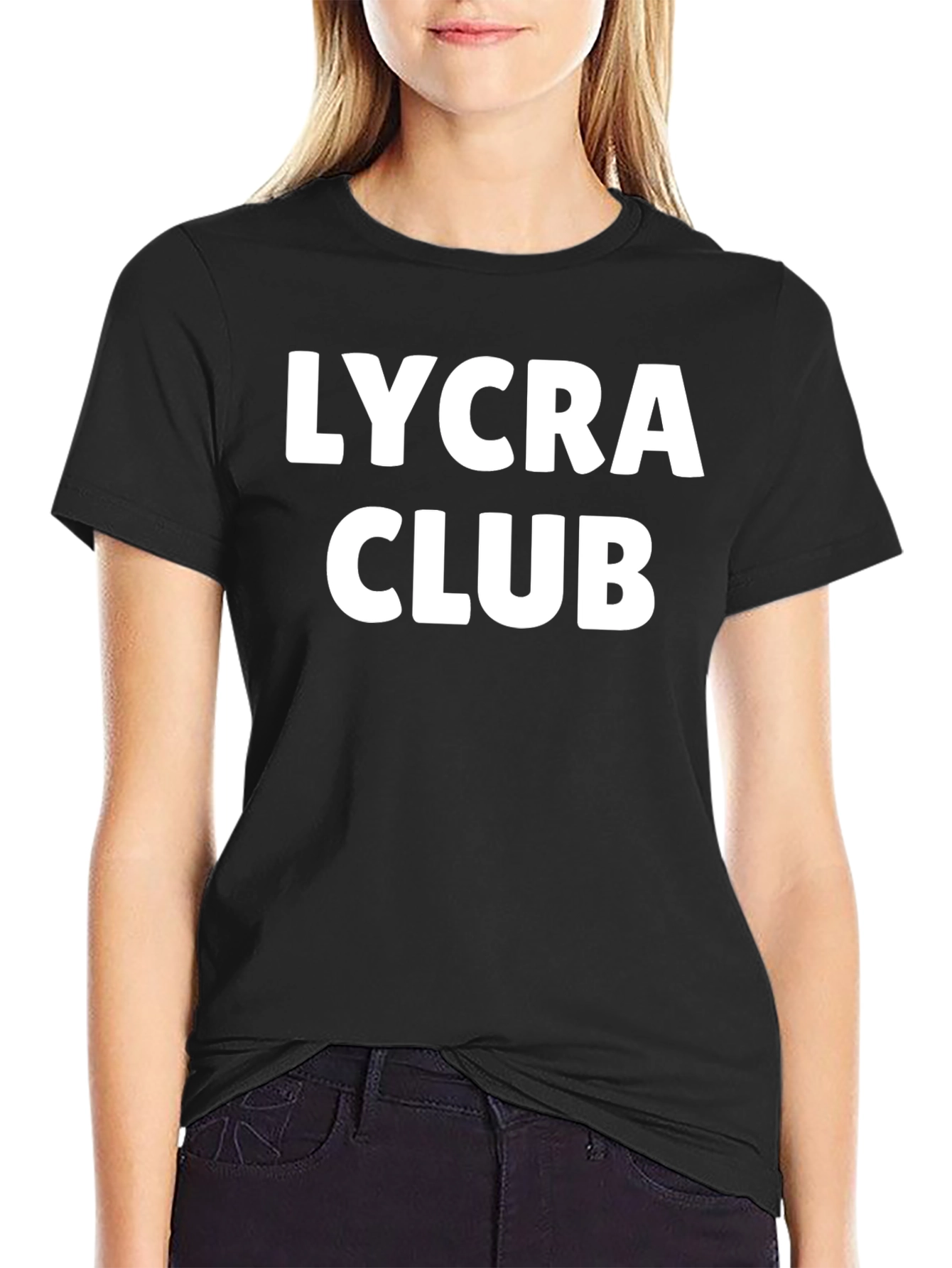 Lycra Club Black T-Shirt - Stylish Comfort