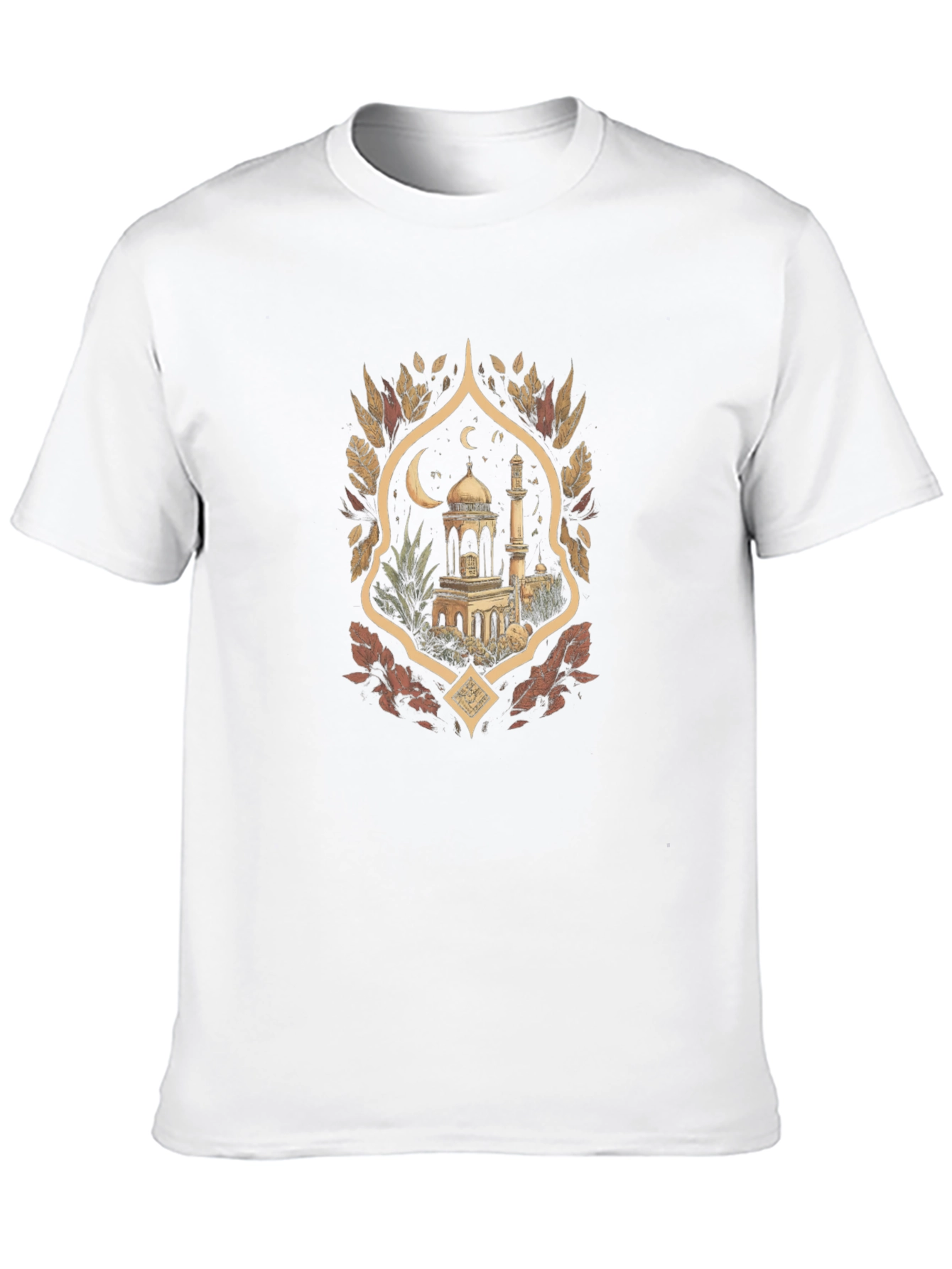 Eid Mubarak Mosque Graphic T-Shirt