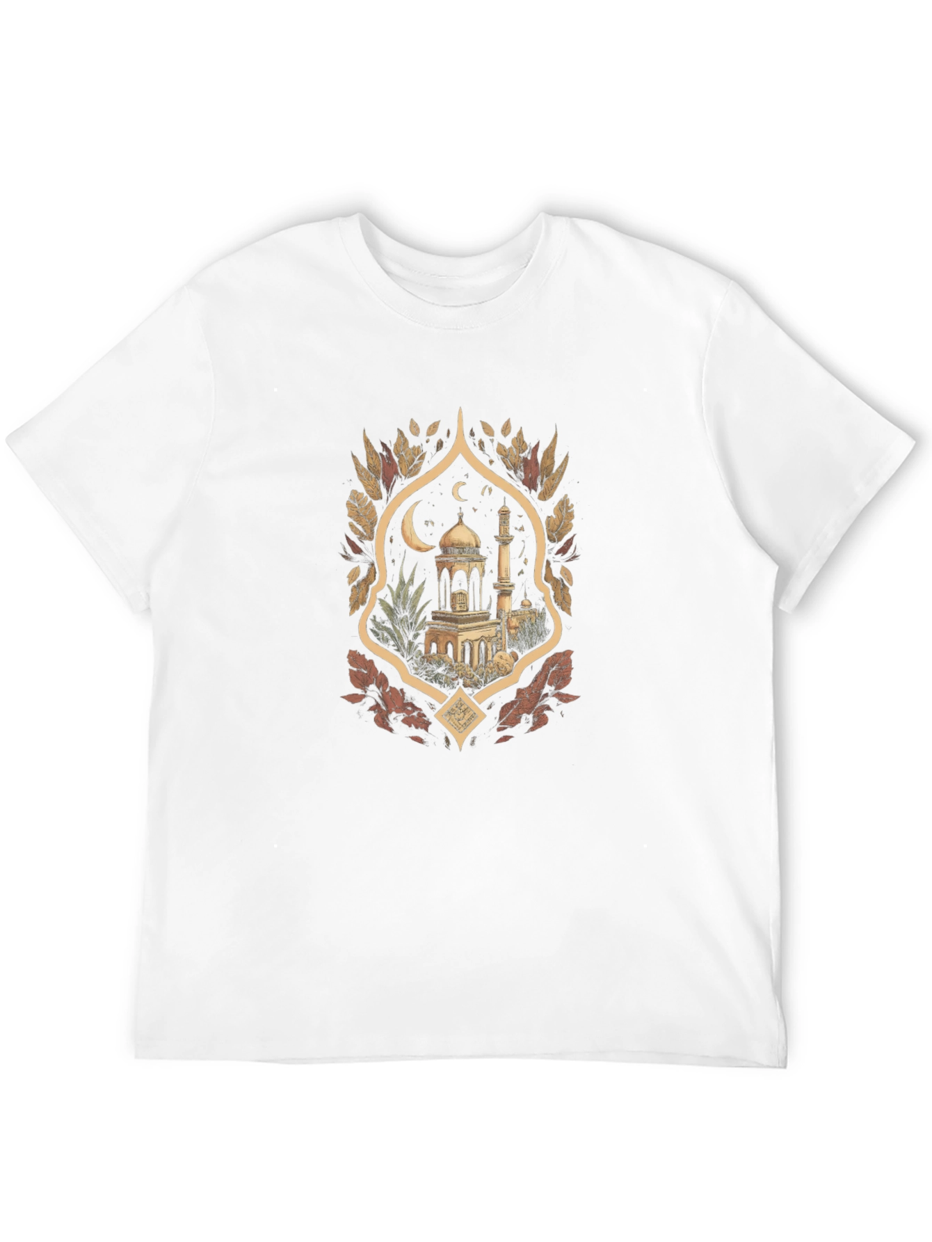 Eid Mubarak Mosque Graphic T-Shirt
