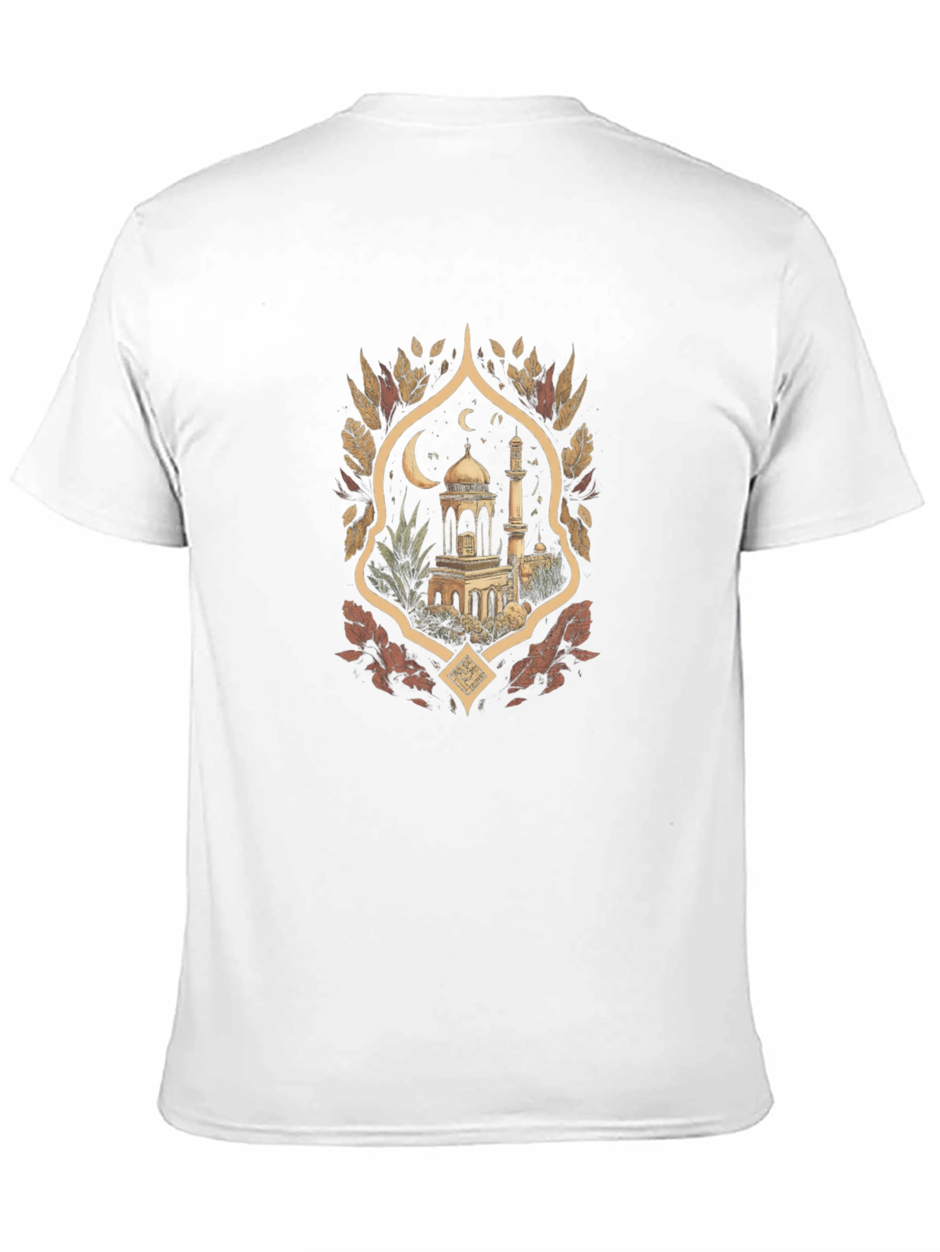 Eid Mubarak Mosque Graphic T-Shirt