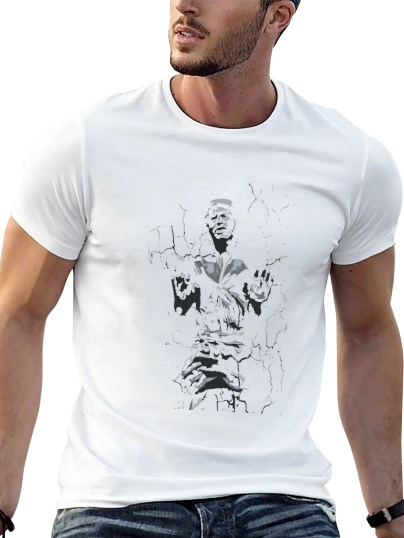 Mens Black Graphic T-Shirt
