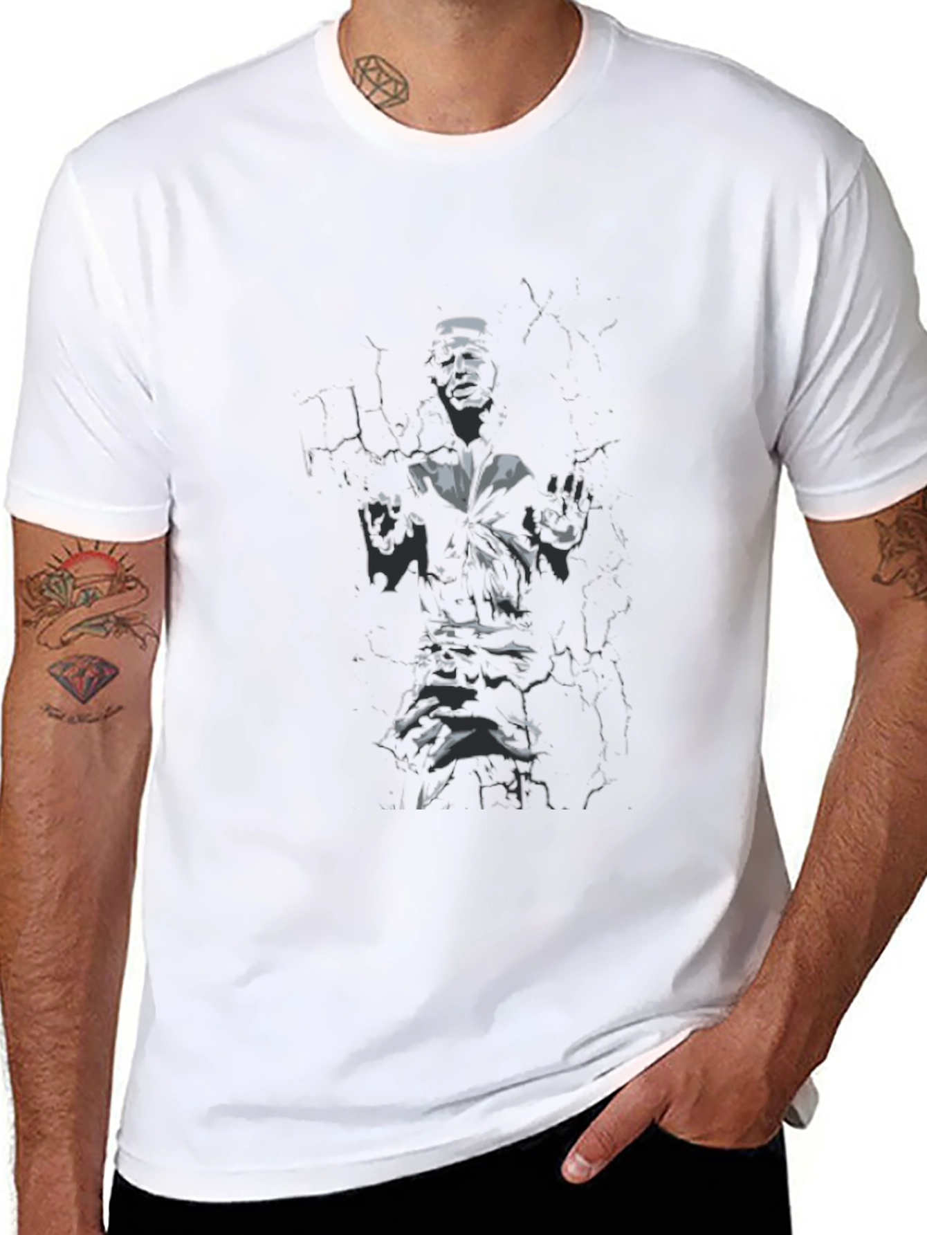 Mens Black Graphic T-Shirt