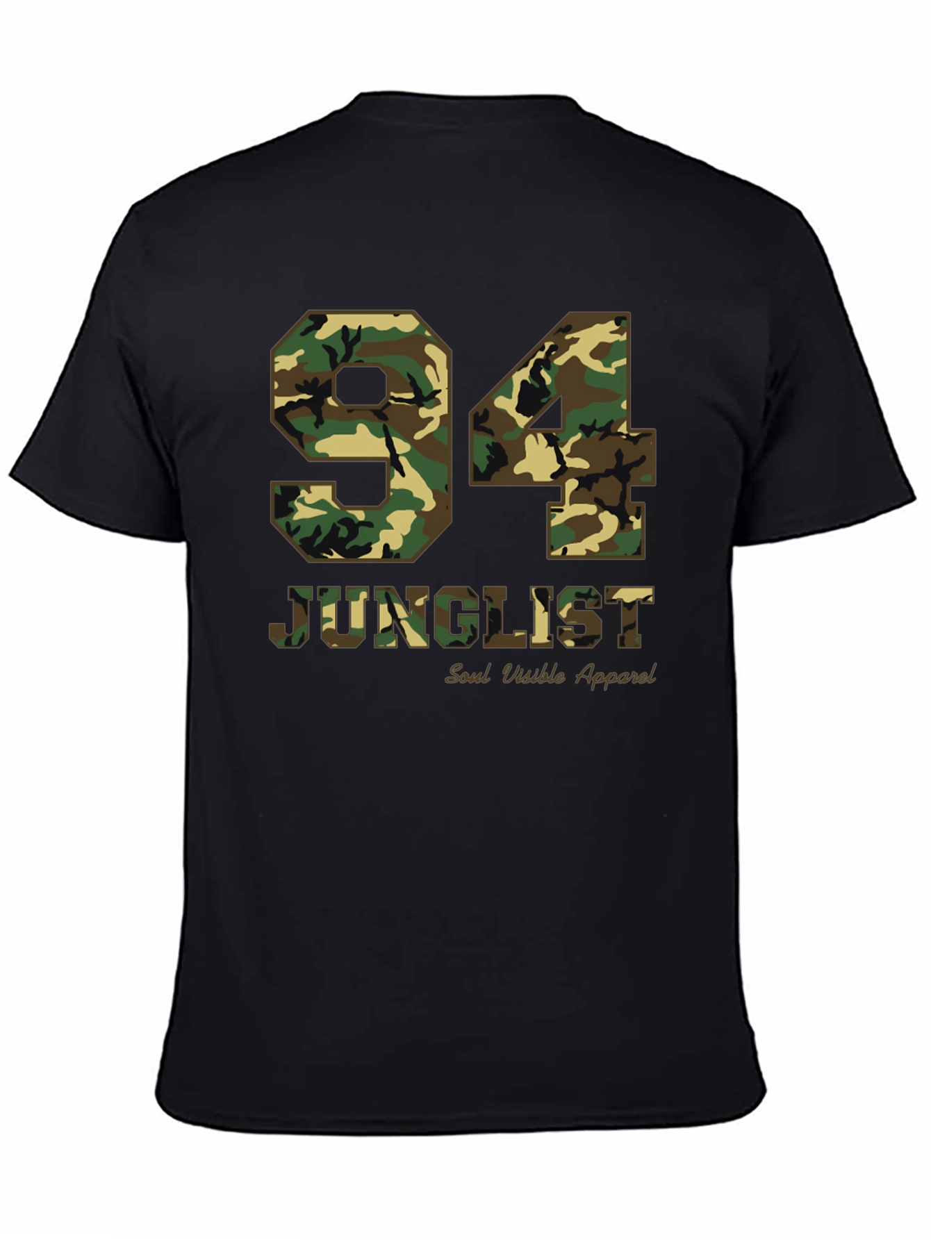 94 Junglist Camo Print Graphic Tee
