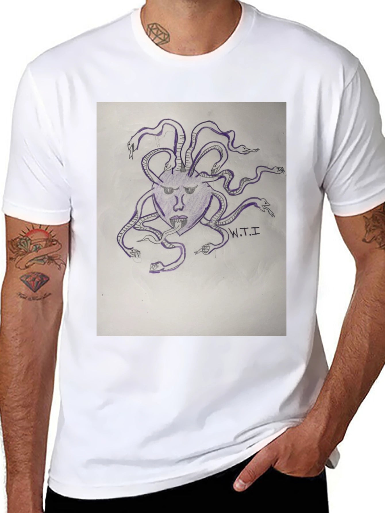 Medusa Graphic Print T-Shirt