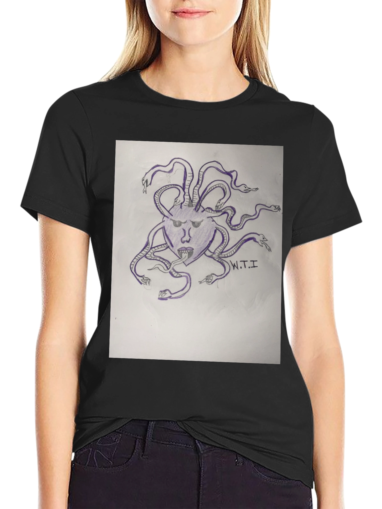 Medusa Graphic Print T-Shirt