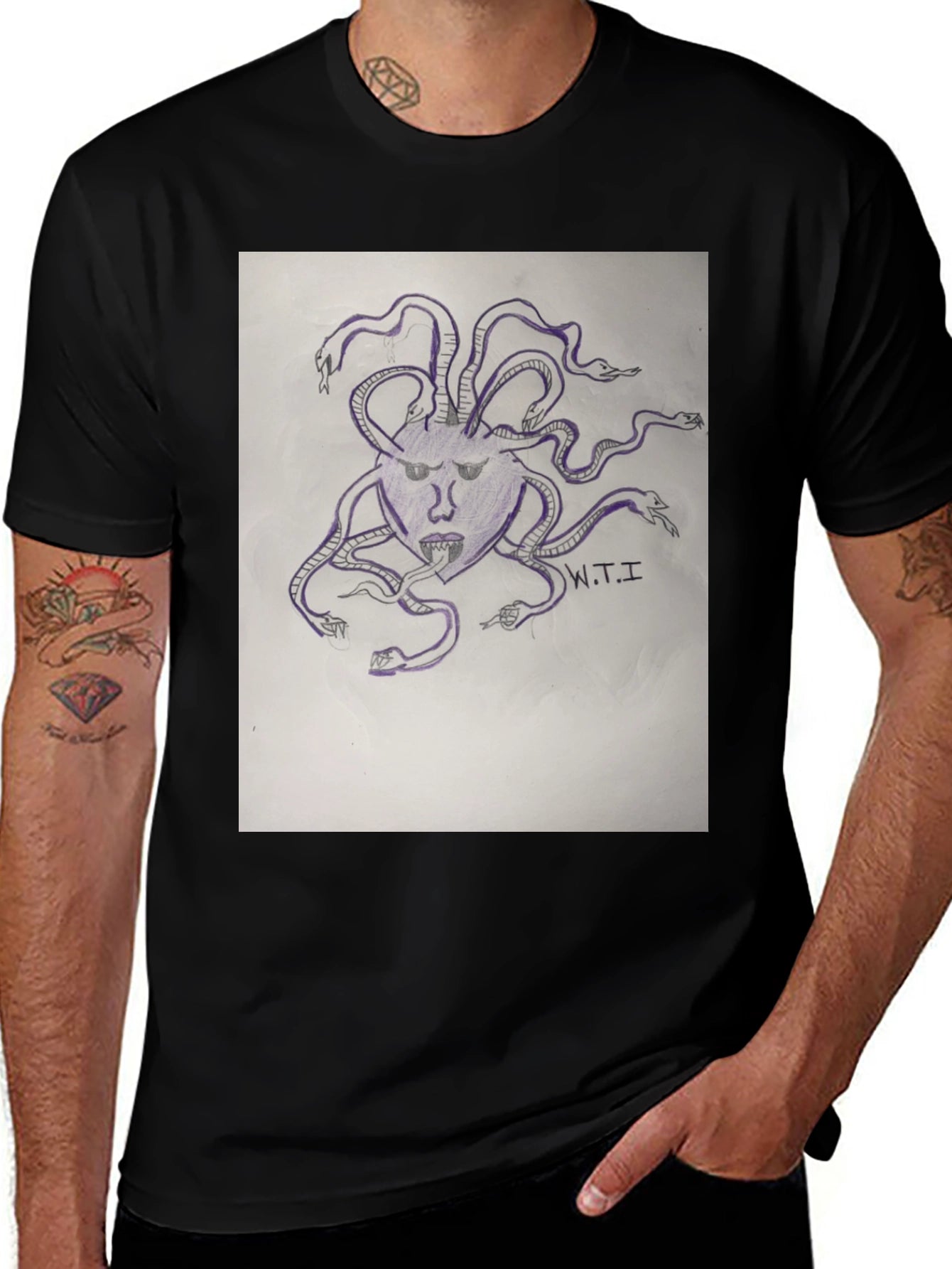 Medusa Graphic Print T-Shirt