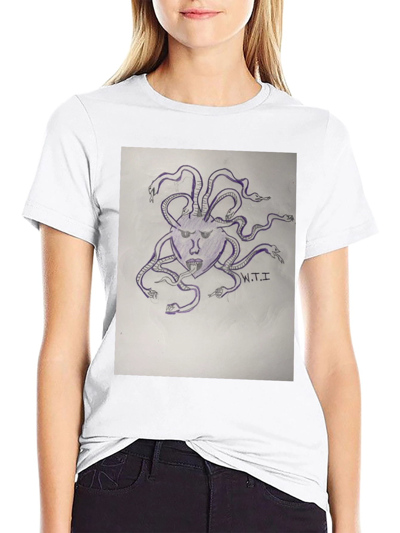 Medusa Graphic Print T-Shirt