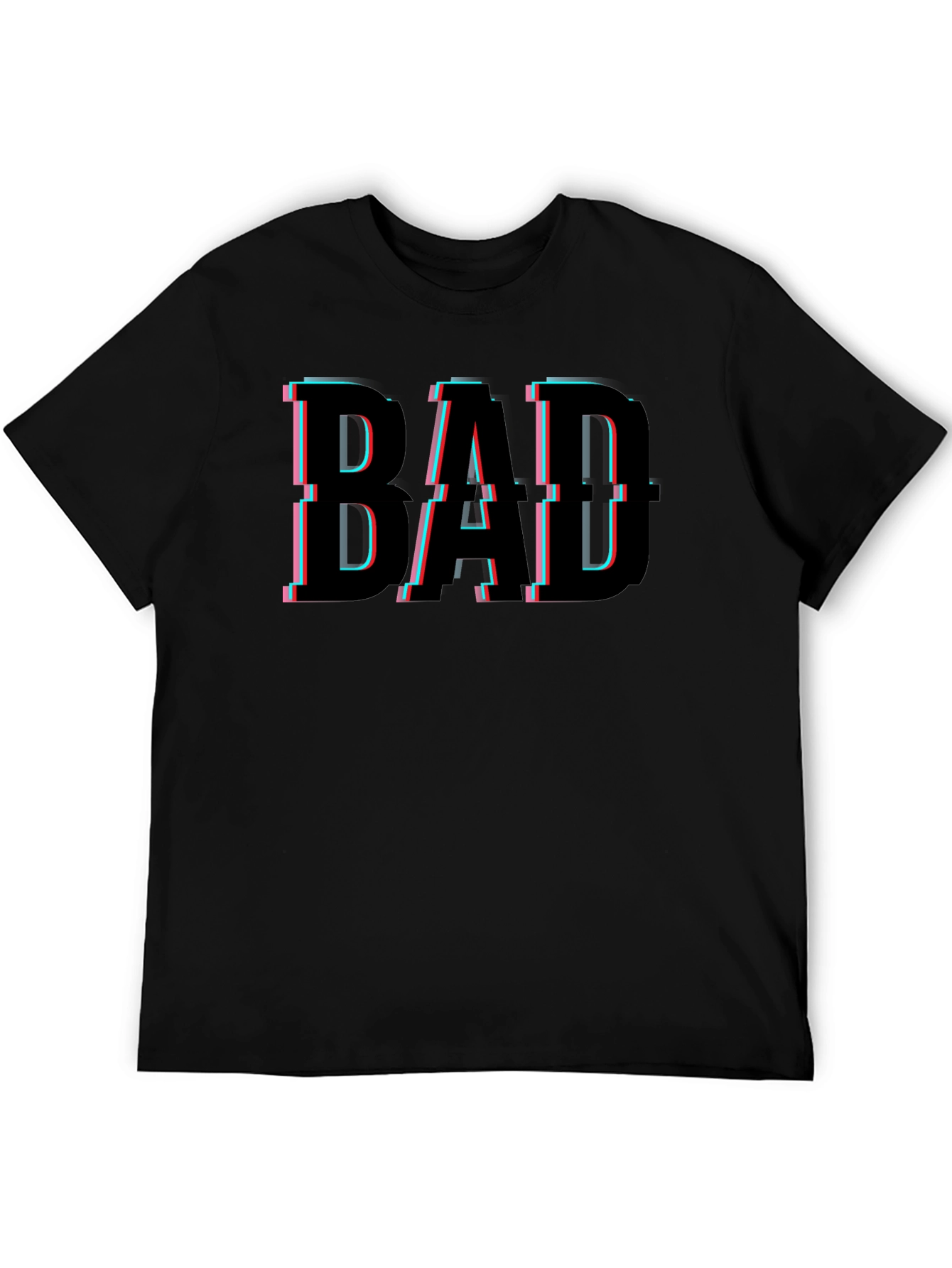 Bad Dad Glitch T-Shirt - Cool Fathers Day Tee