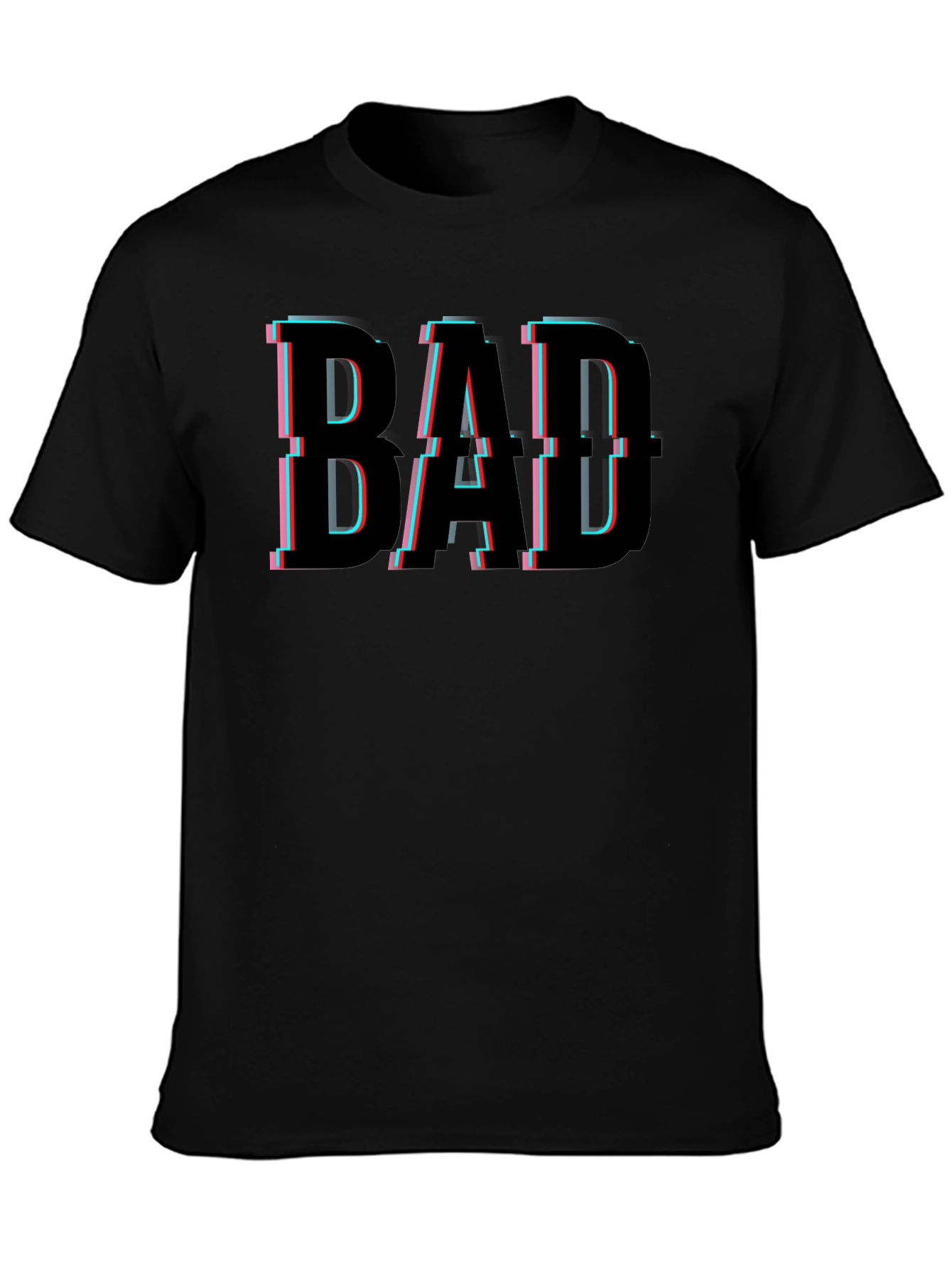 Bad Dad Glitch T-Shirt - Cool Fathers Day Tee