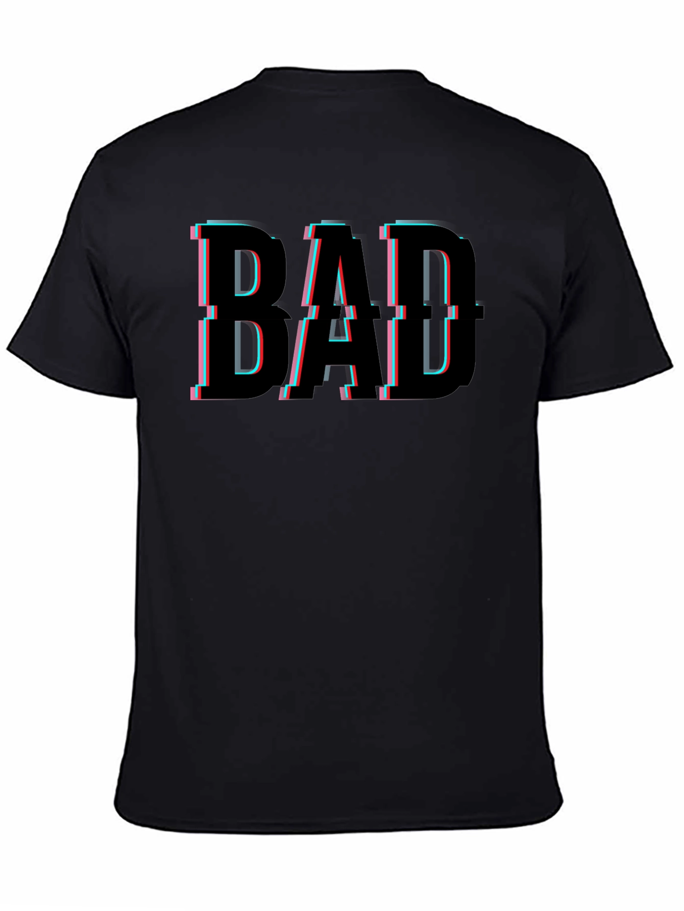 Bad Dad Glitch T-Shirt - Cool Fathers Day Tee