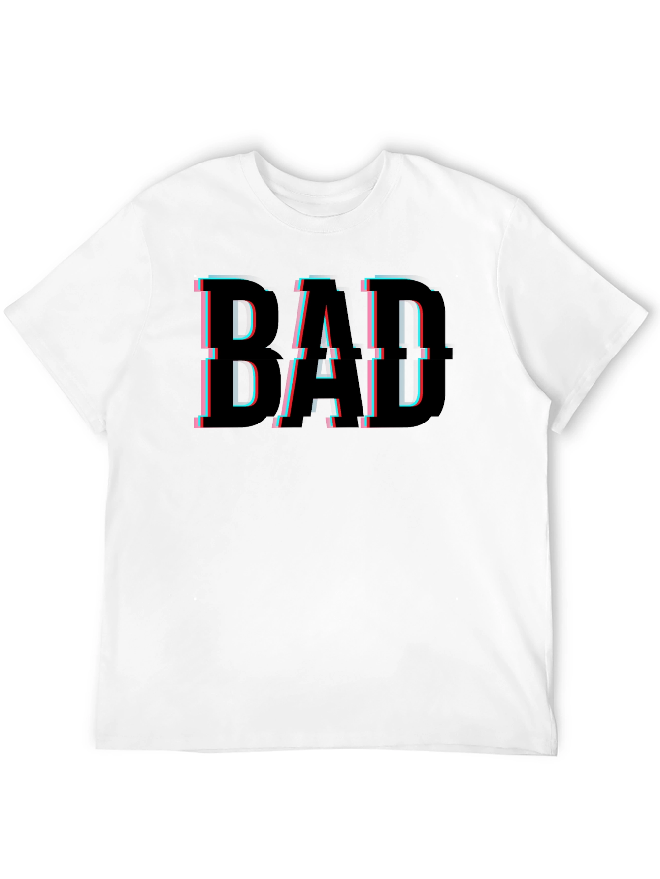 Bad Dad Glitch T-Shirt - Cool Fathers Day Tee