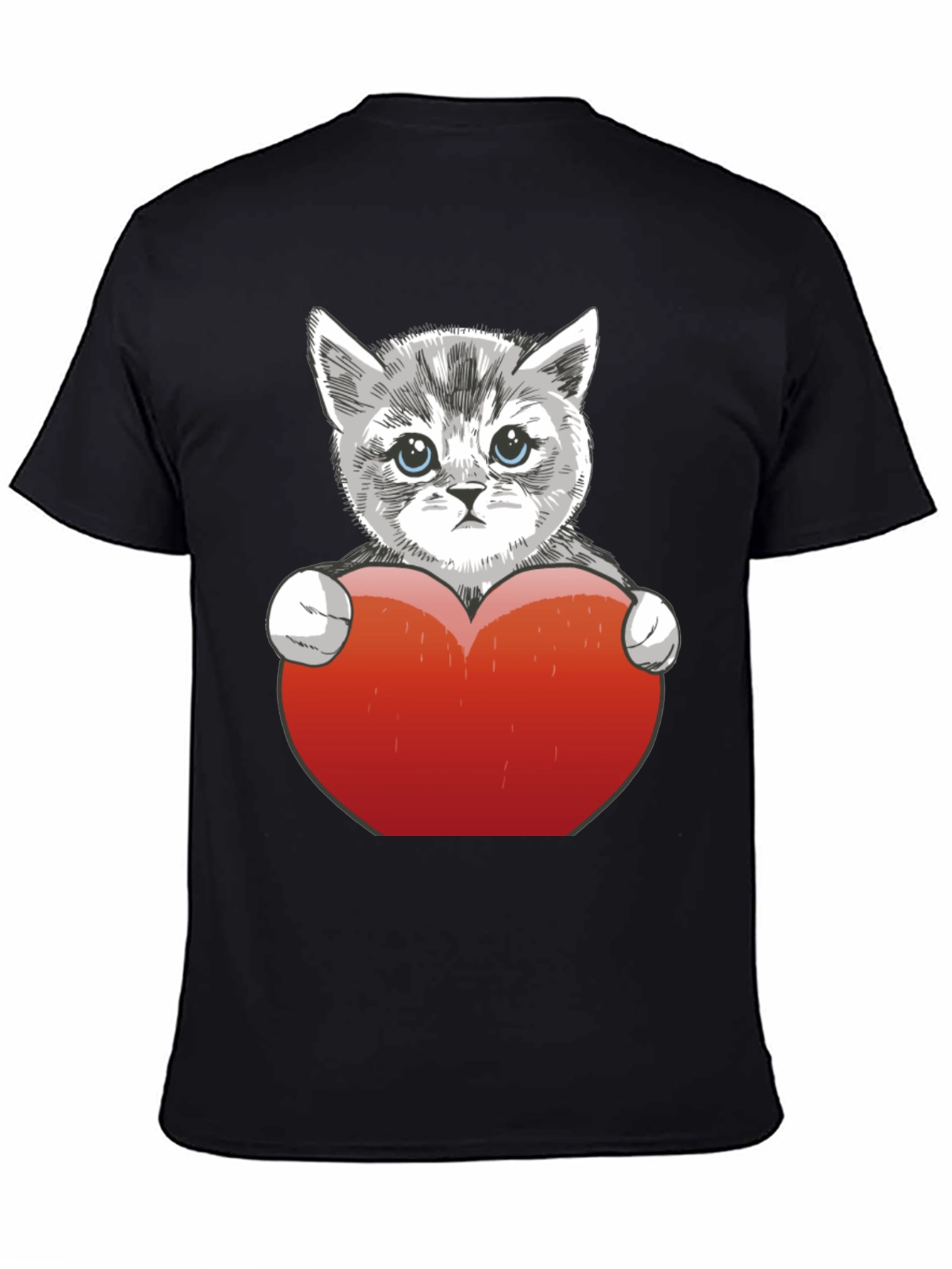 Cute Kitten Heart T-Shirt - Perfect Gift!