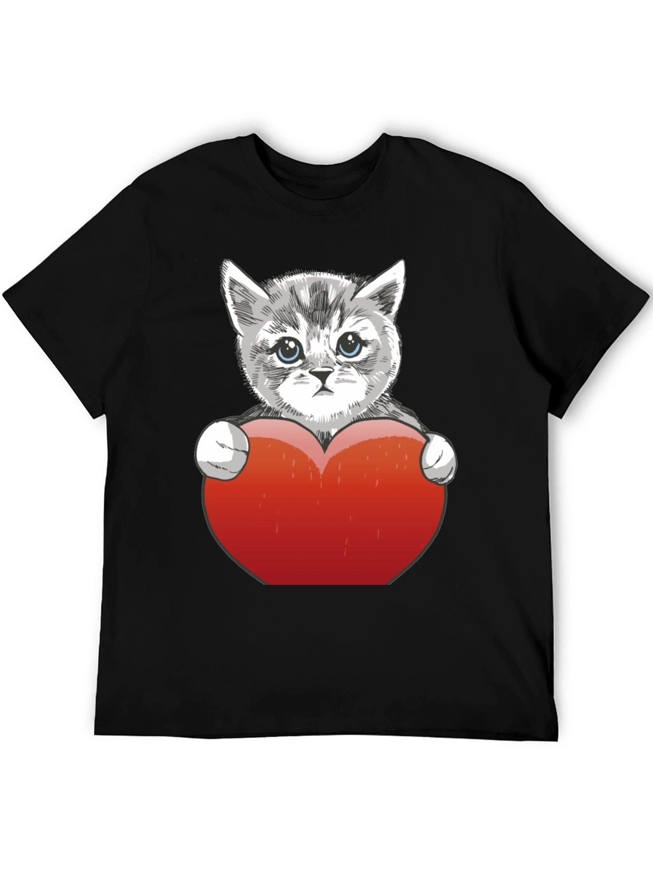 Cute Kitten Heart T-Shirt - Perfect Gift!