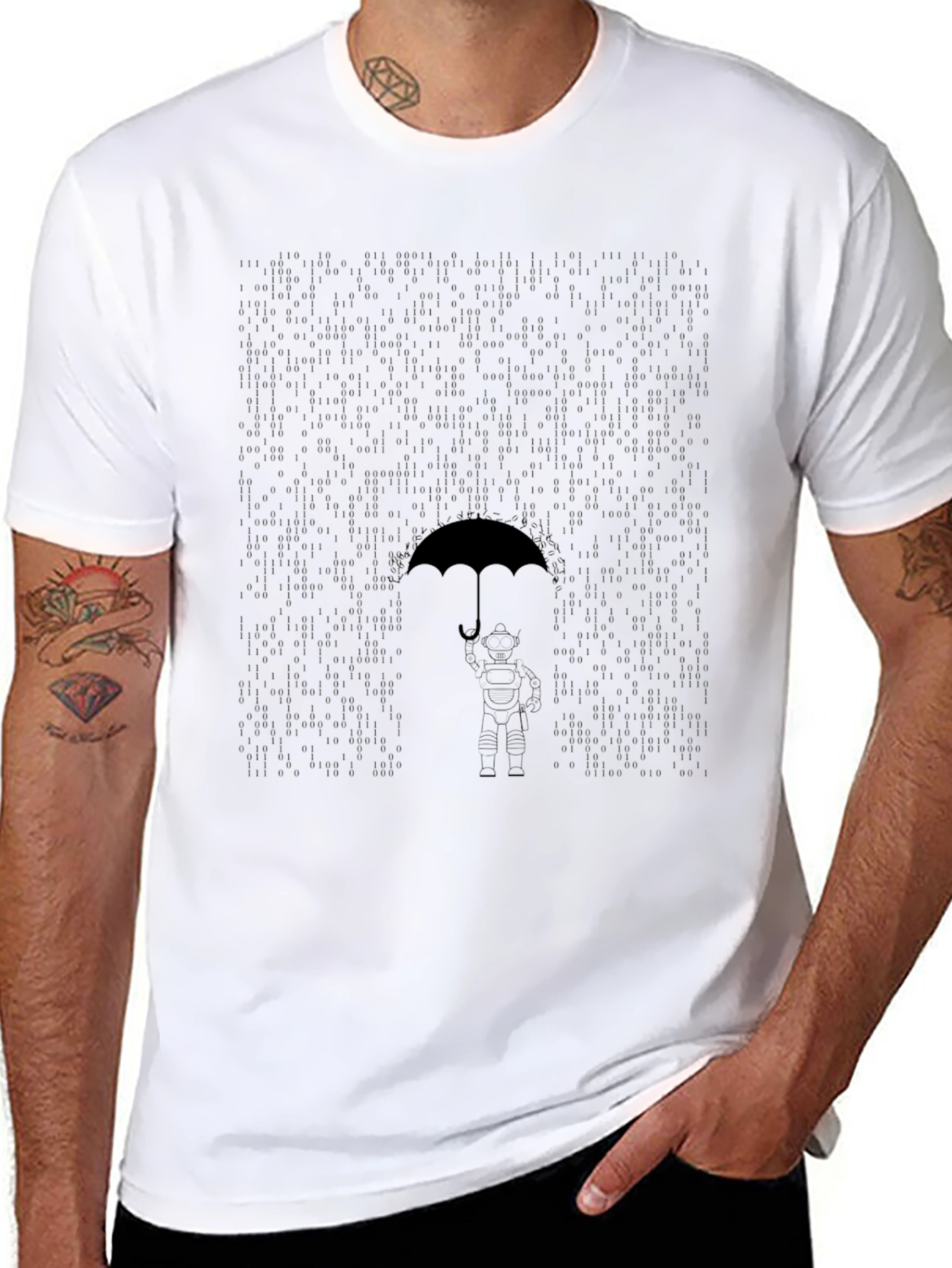 Rainy Day Umbrella Graphic Tee
