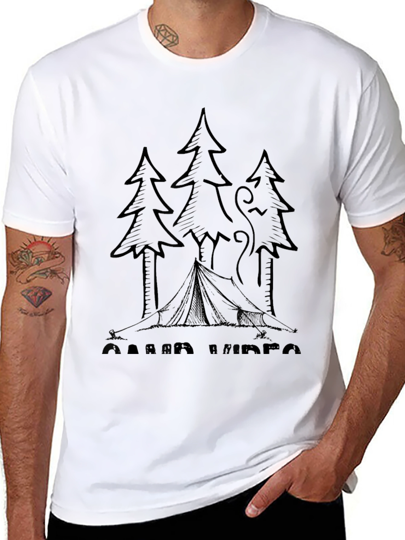 Camp Vibes Graphic Tee - Outdoor Adventure Shirt