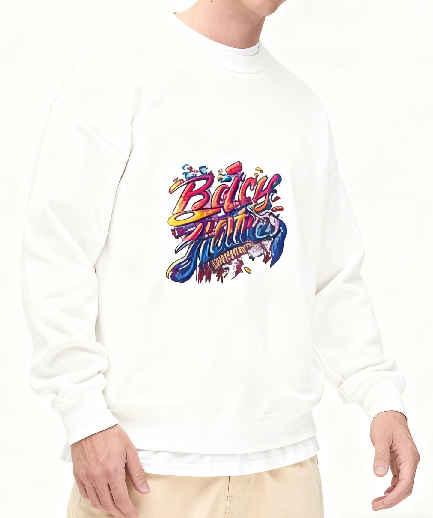 Retro "Party Vibes" Graphic Sweatshirt