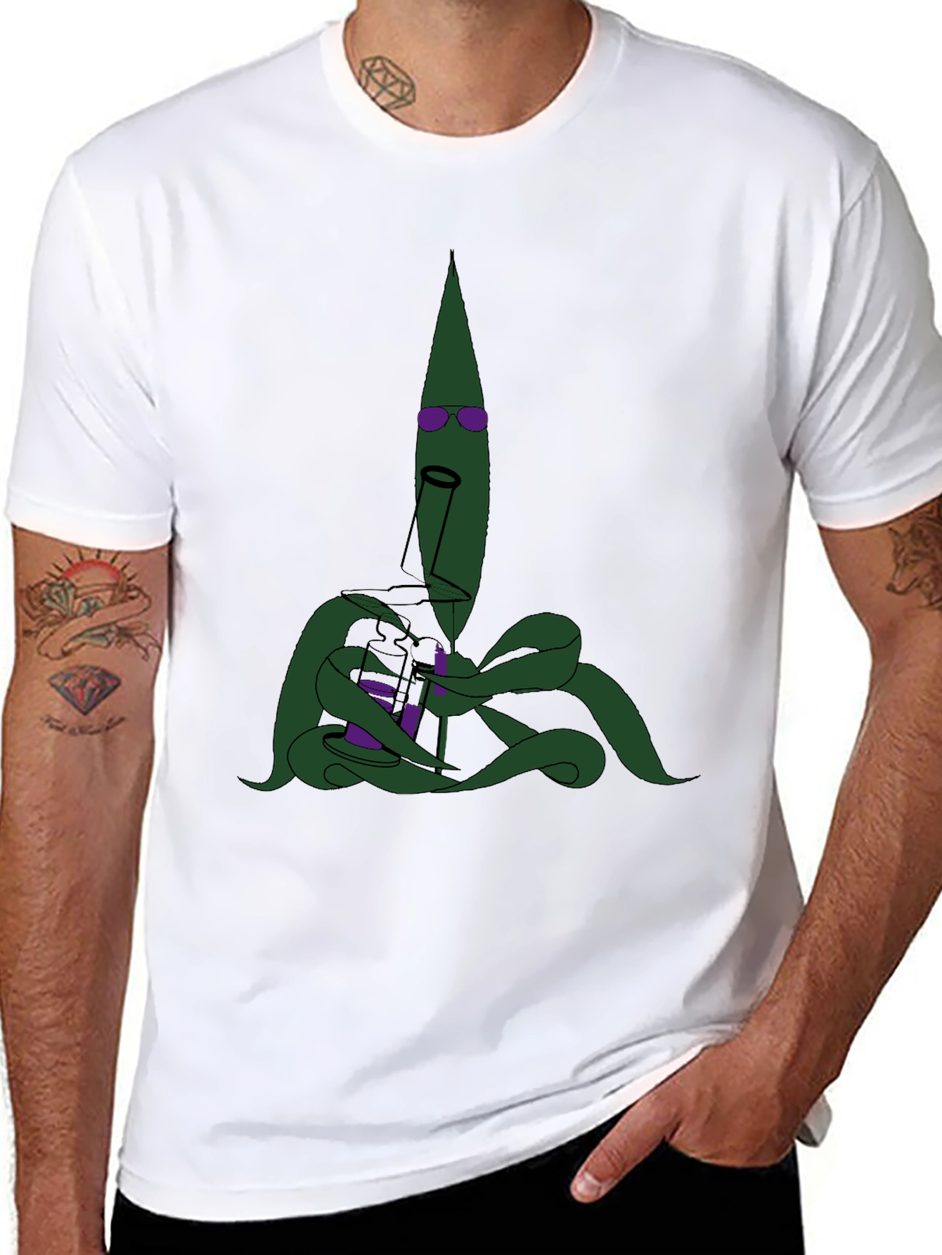 Cool Green Vegetable Martini T-Shirt