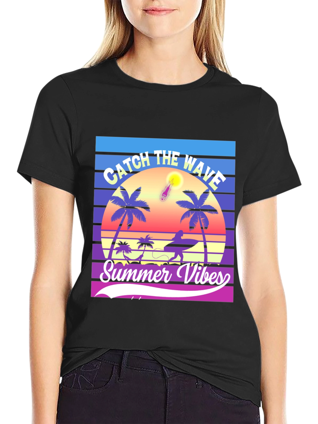 Summer Vibes Graphic T-Shirt - Catch the Wave!