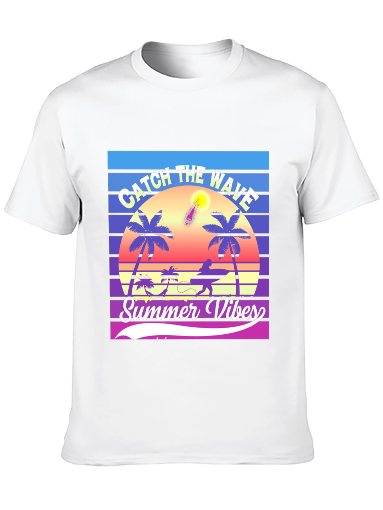Summer Vibes Graphic T-Shirt - Catch the Wave!