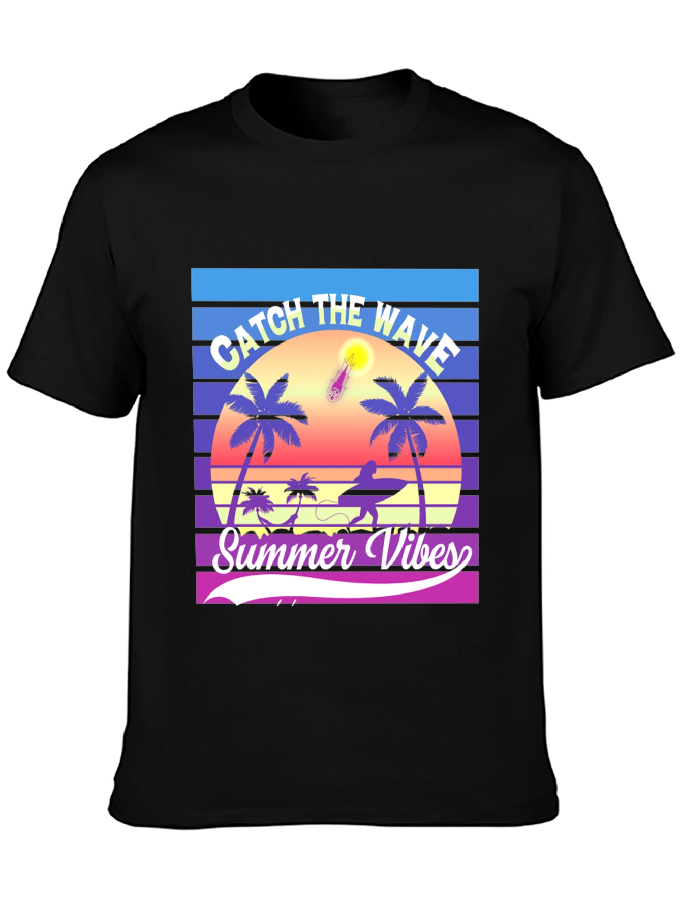 Summer Vibes Graphic T-Shirt - Catch the Wave!
