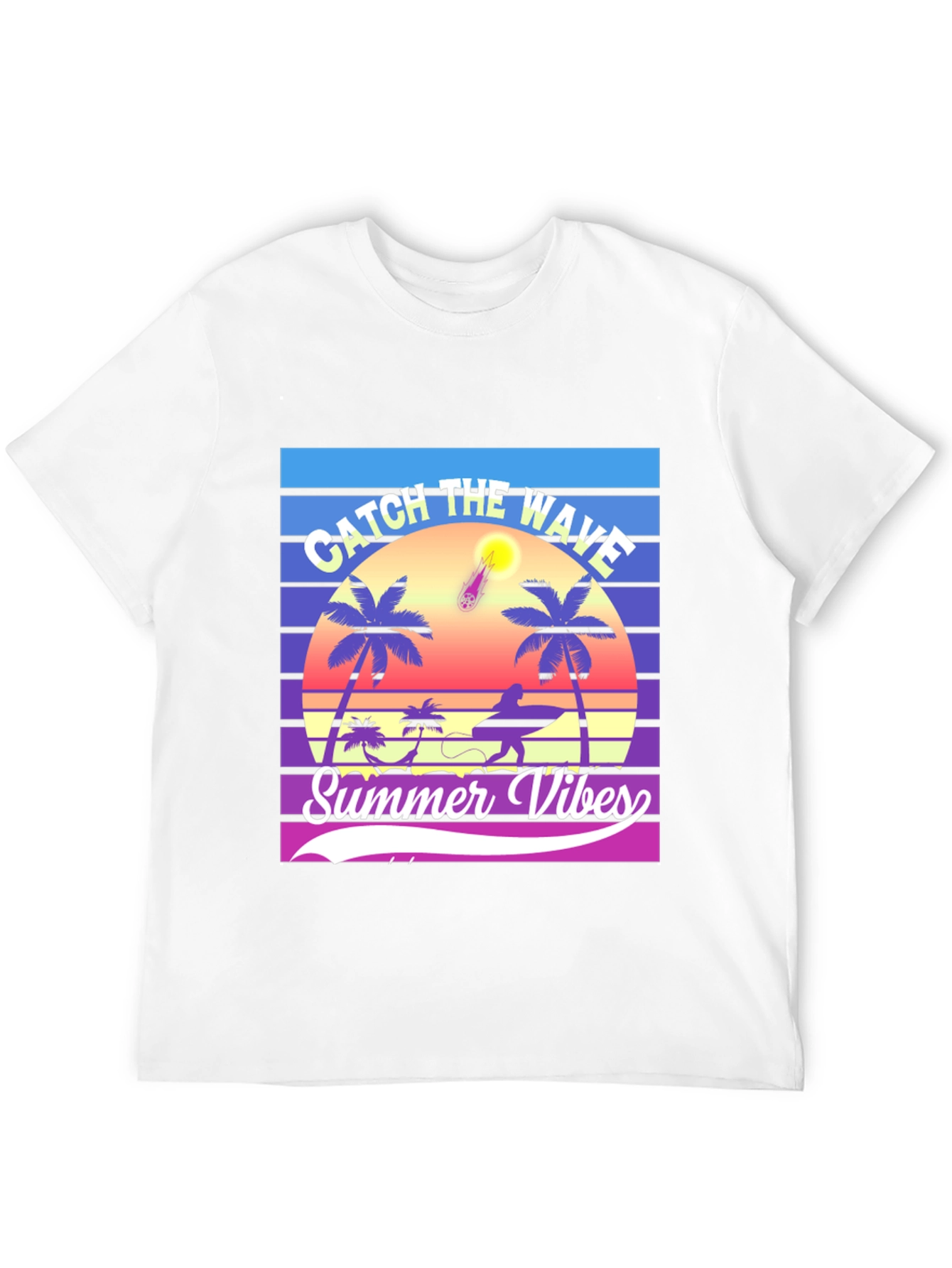 Summer Vibes Graphic T-Shirt - Catch the Wave!
