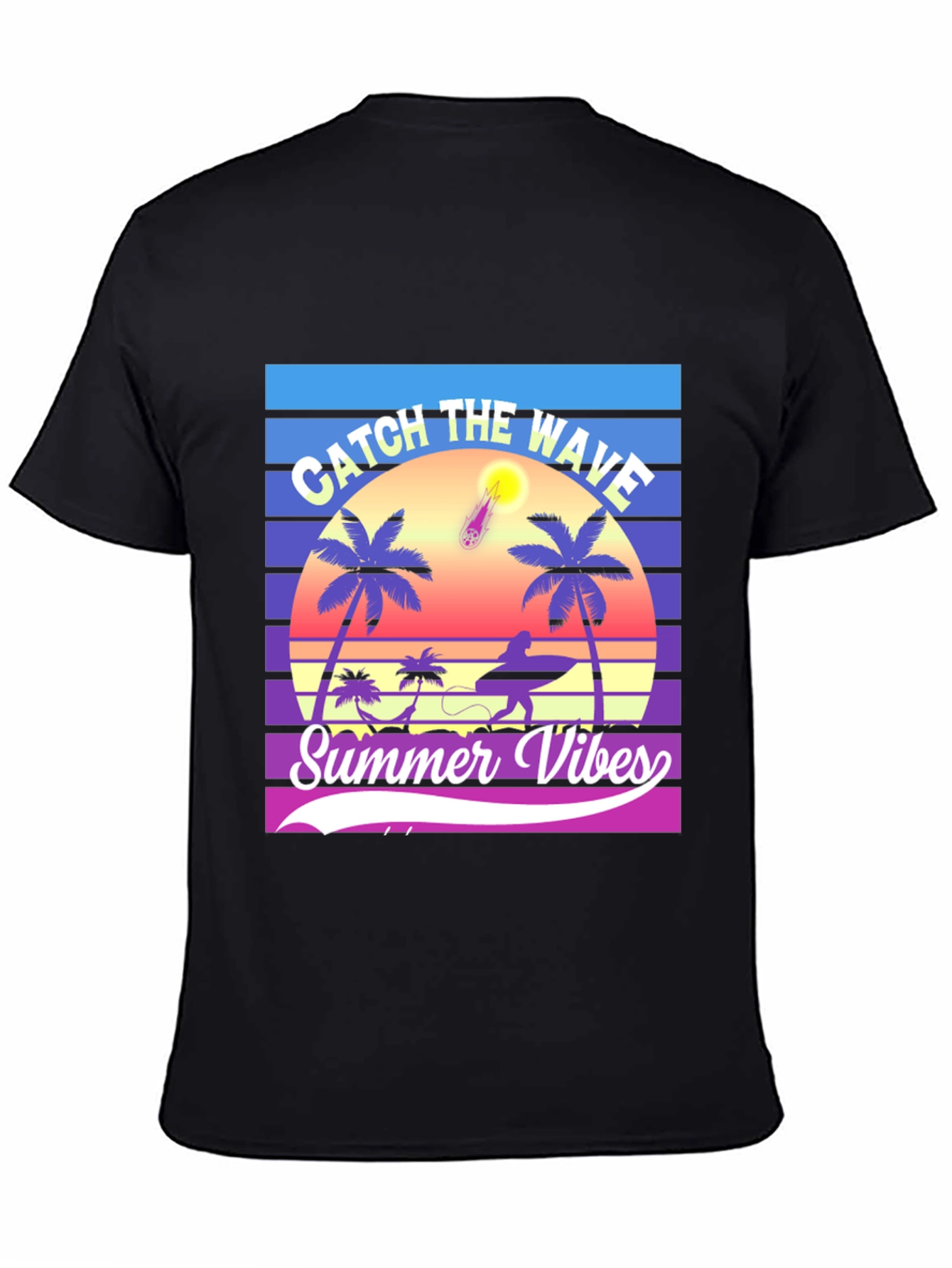 Summer Vibes Graphic T-Shirt - Catch the Wave!