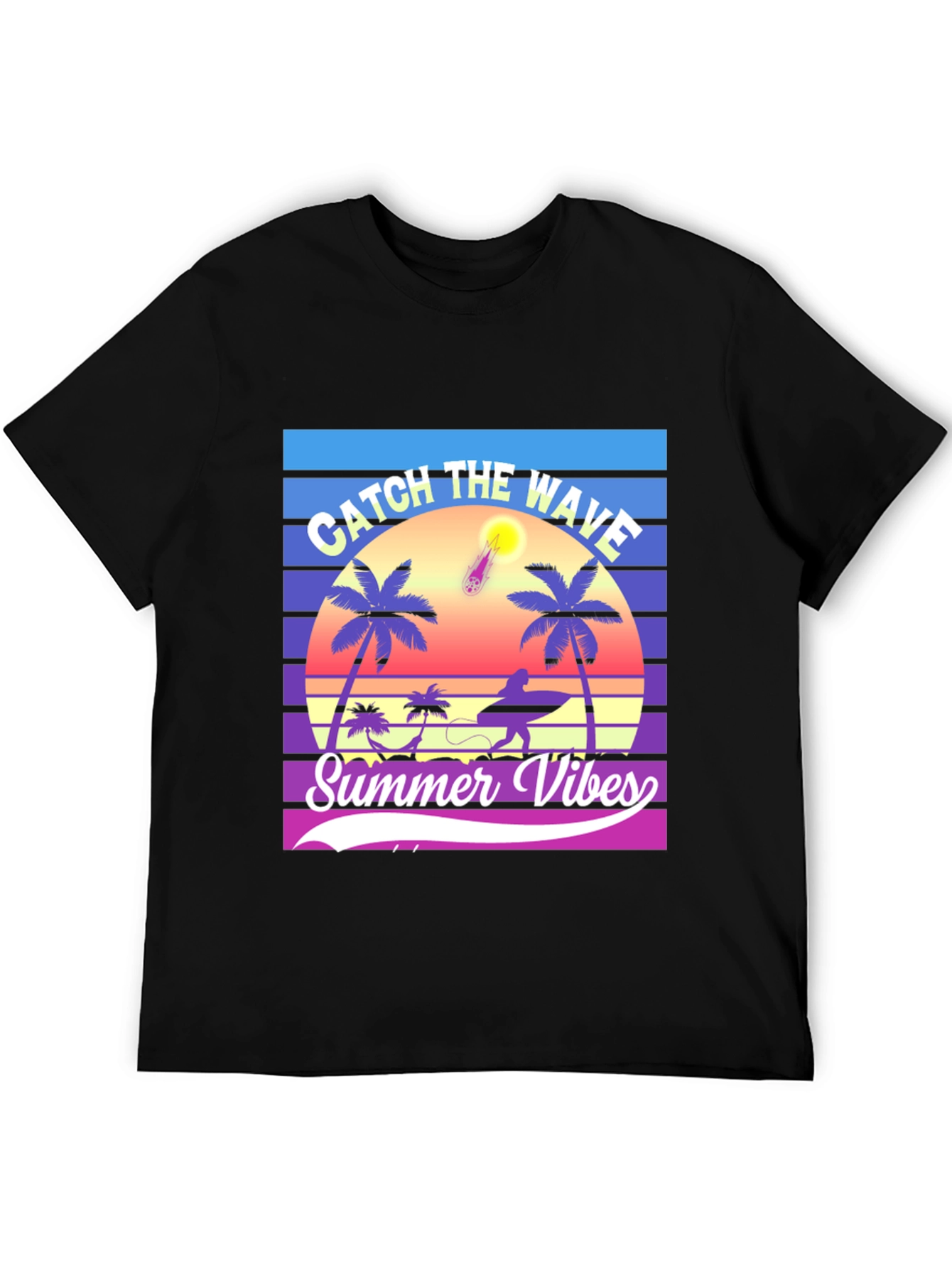 Summer Vibes Graphic T-Shirt - Catch the Wave!