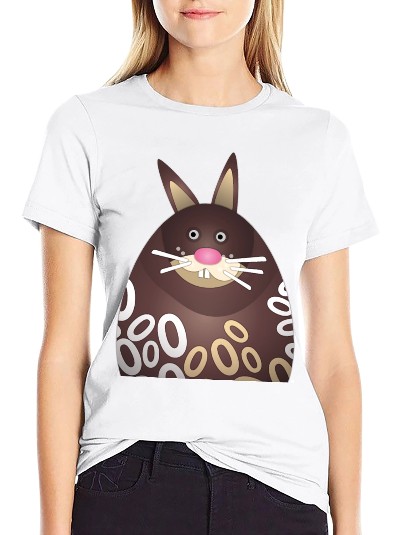 Chocolate Easter Bunny Graphic T-Shirt